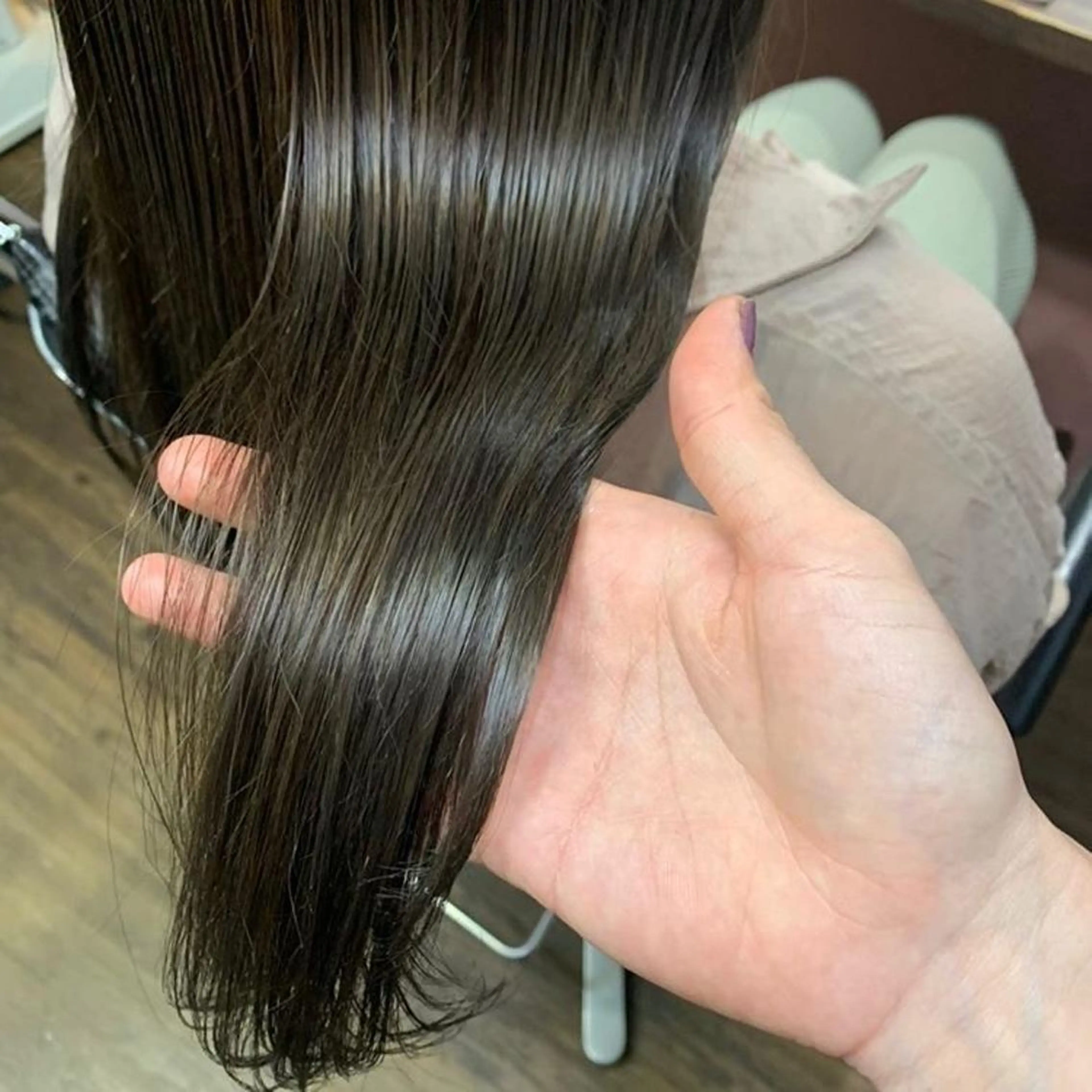 ロング カラー 髪質改善 トリートメント カット トリートメント chouette/ 根本優希のヘアスタイル