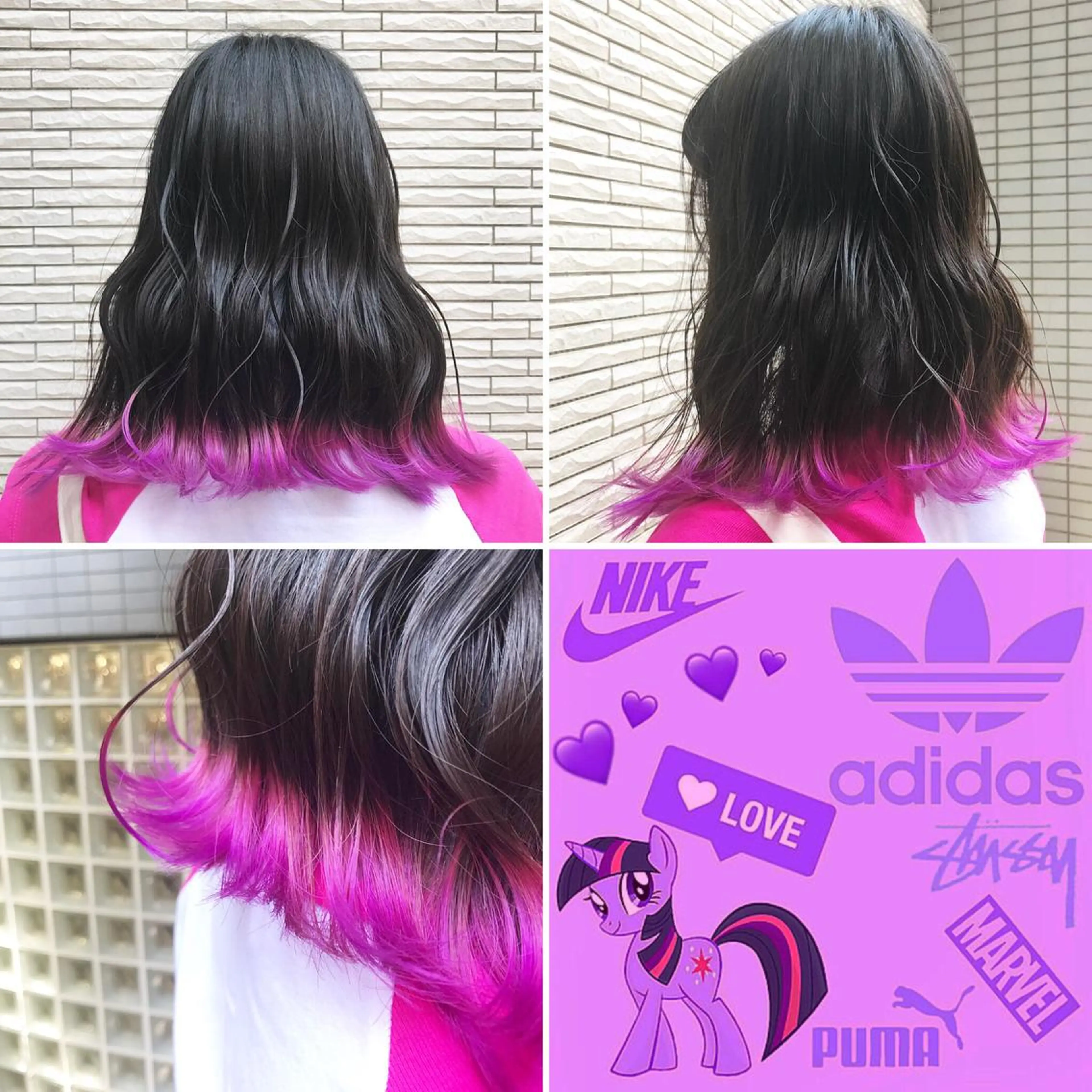 セミロング カラー ヘアカラー トリートメント "PEPPU "所属・派手髪、ハイトーン ショートヘアShinのヘアスタイル