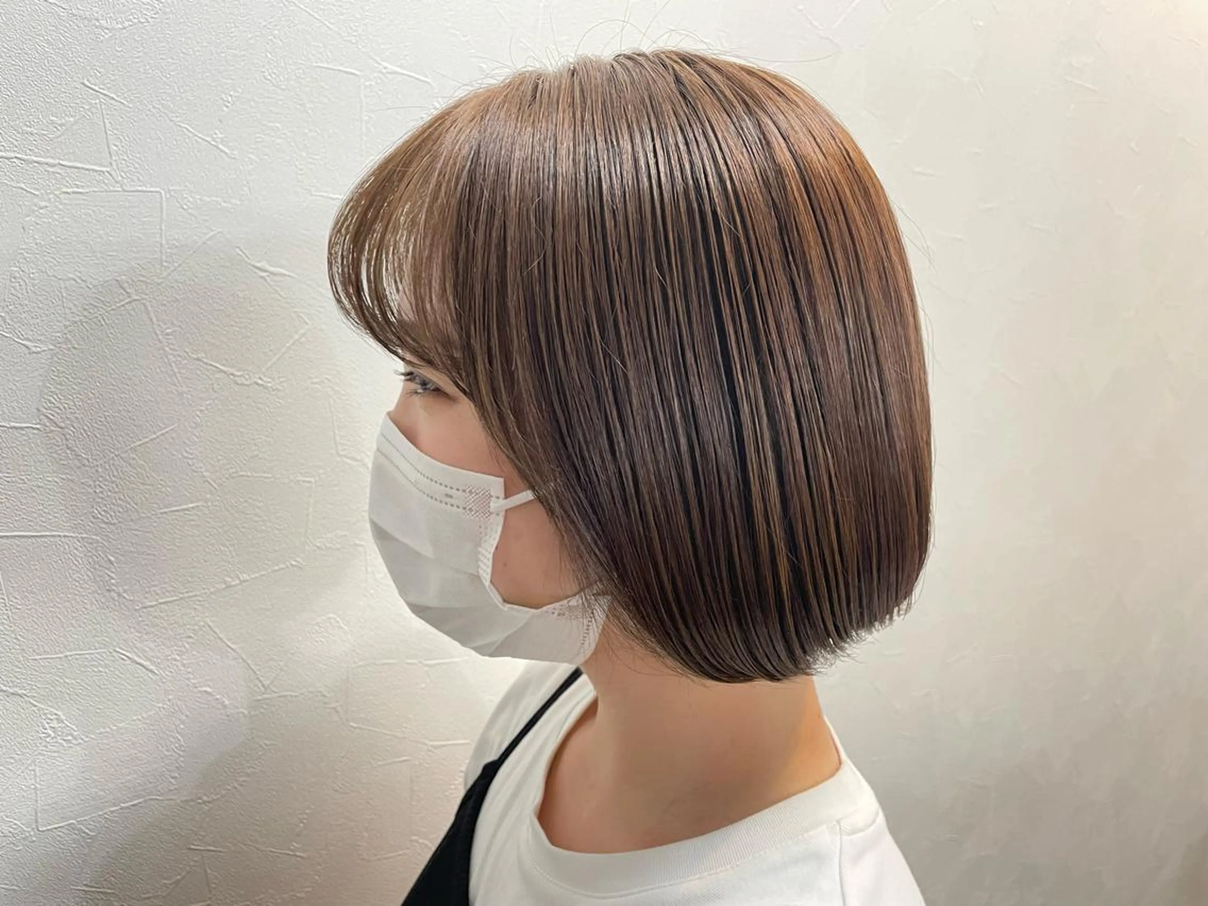 カラー 透明感カラー ボブ 小顔似合わせカット ┊︎*AYANO*のヘアスタイル