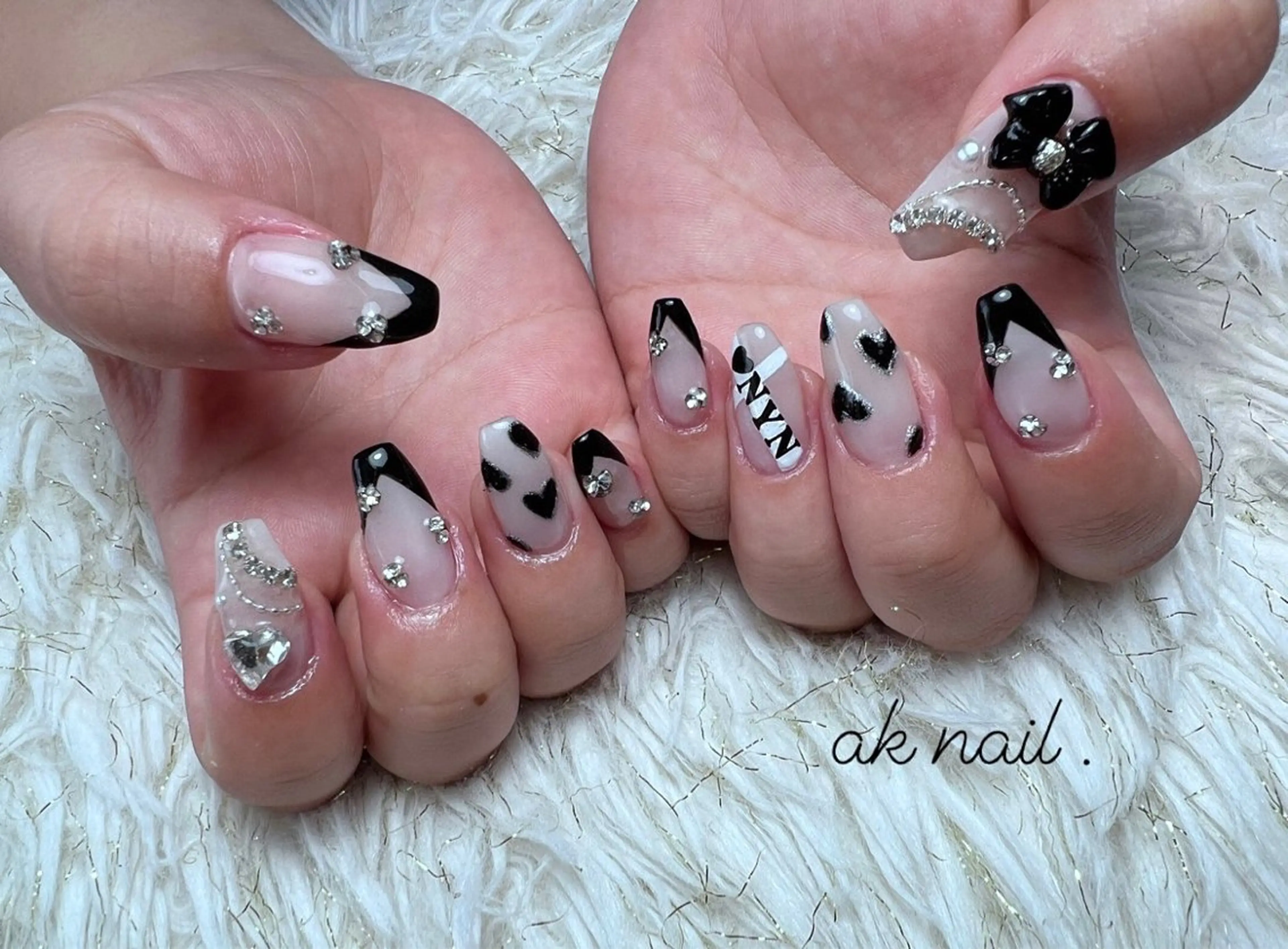 ネイル ジェルネイル ハンドネイル ak nail .のネイルデザイン