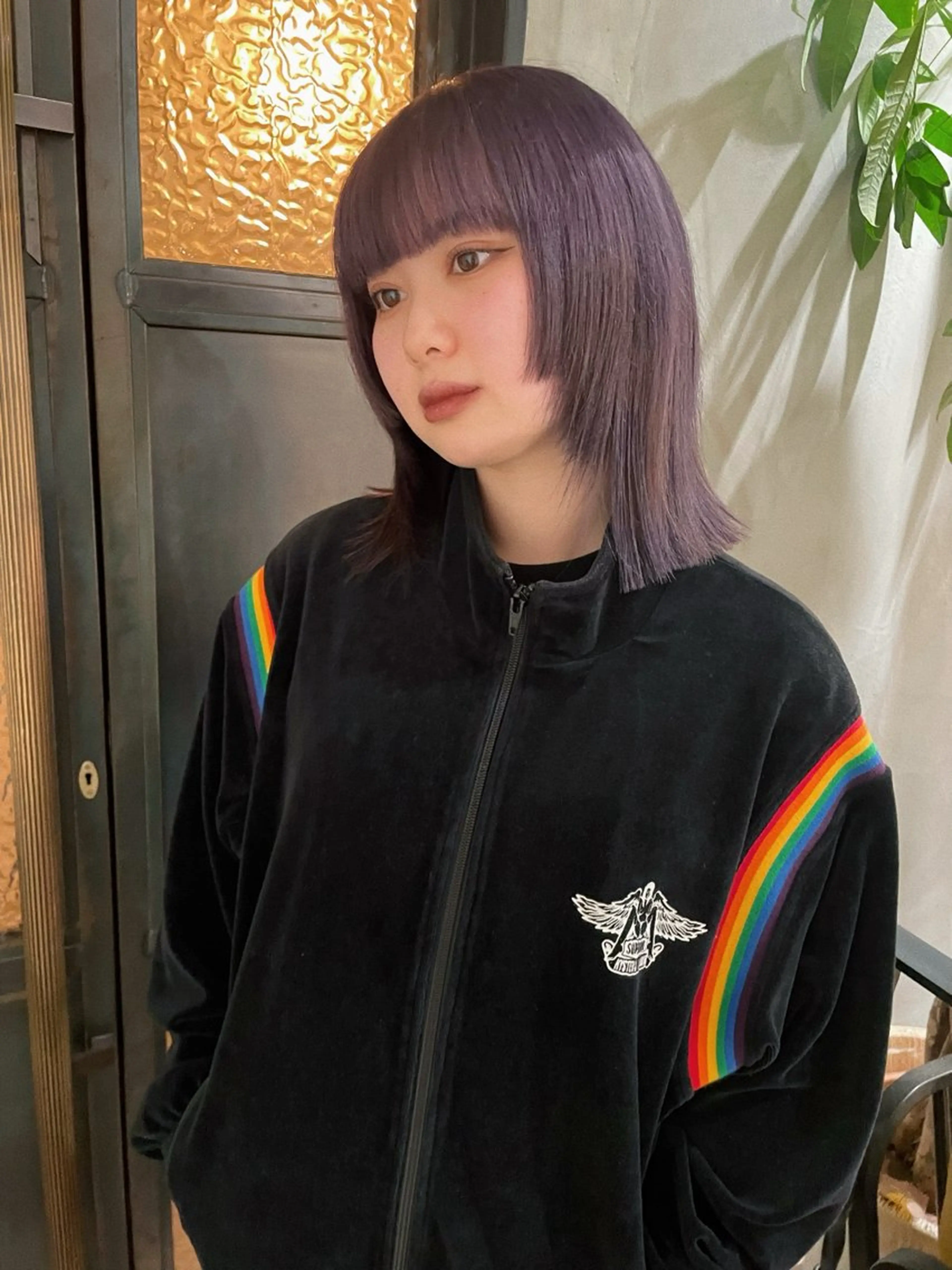 ミディアム カラー ハイトーンカラー ラベンダーカラー SALOWIN新潟万代店所属・SaKiho 🎀のヘアスタイル