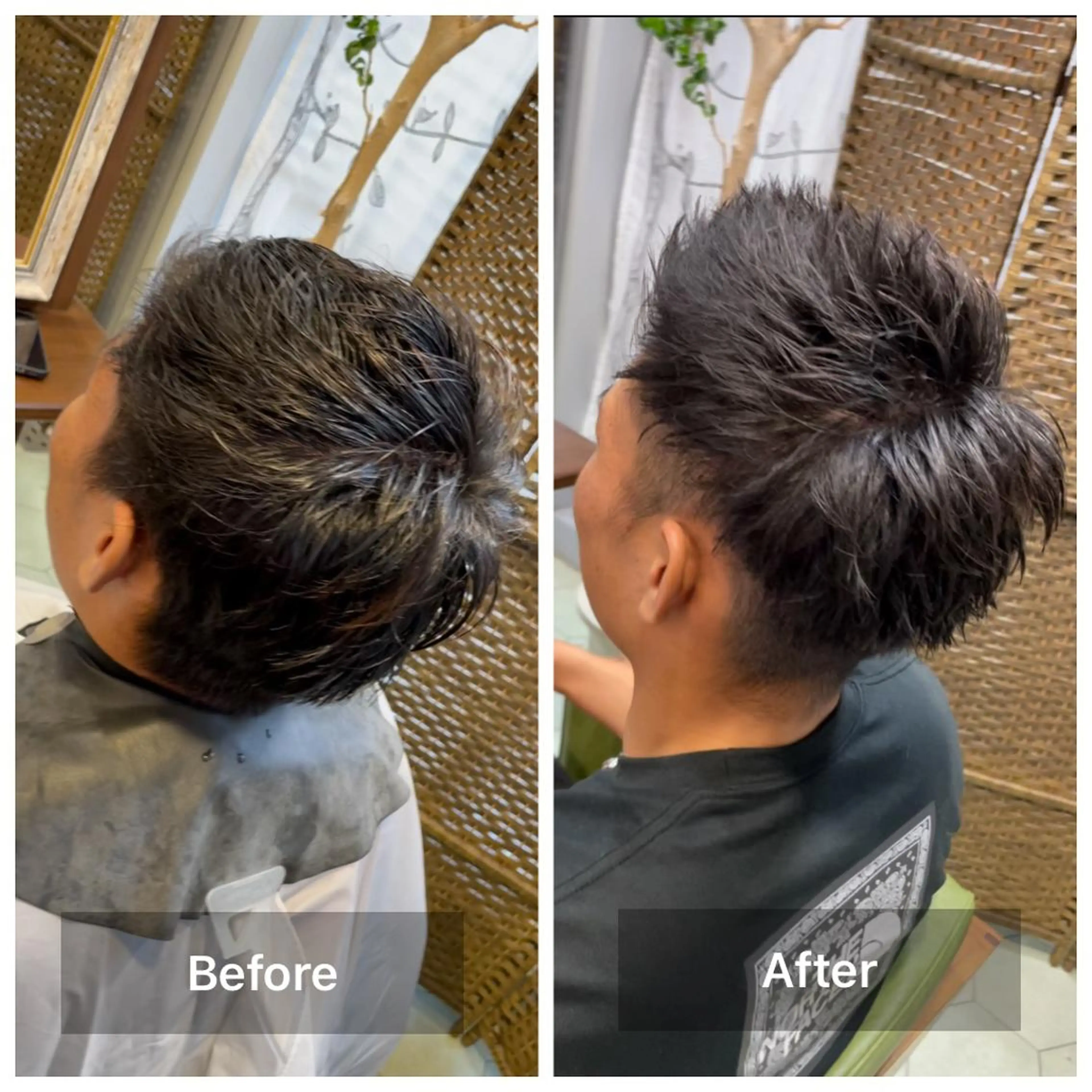 ショート メンズ モヒカン カット share salon　SCENA所属・堤太志 メンズパーマ特化のヘアスタイル