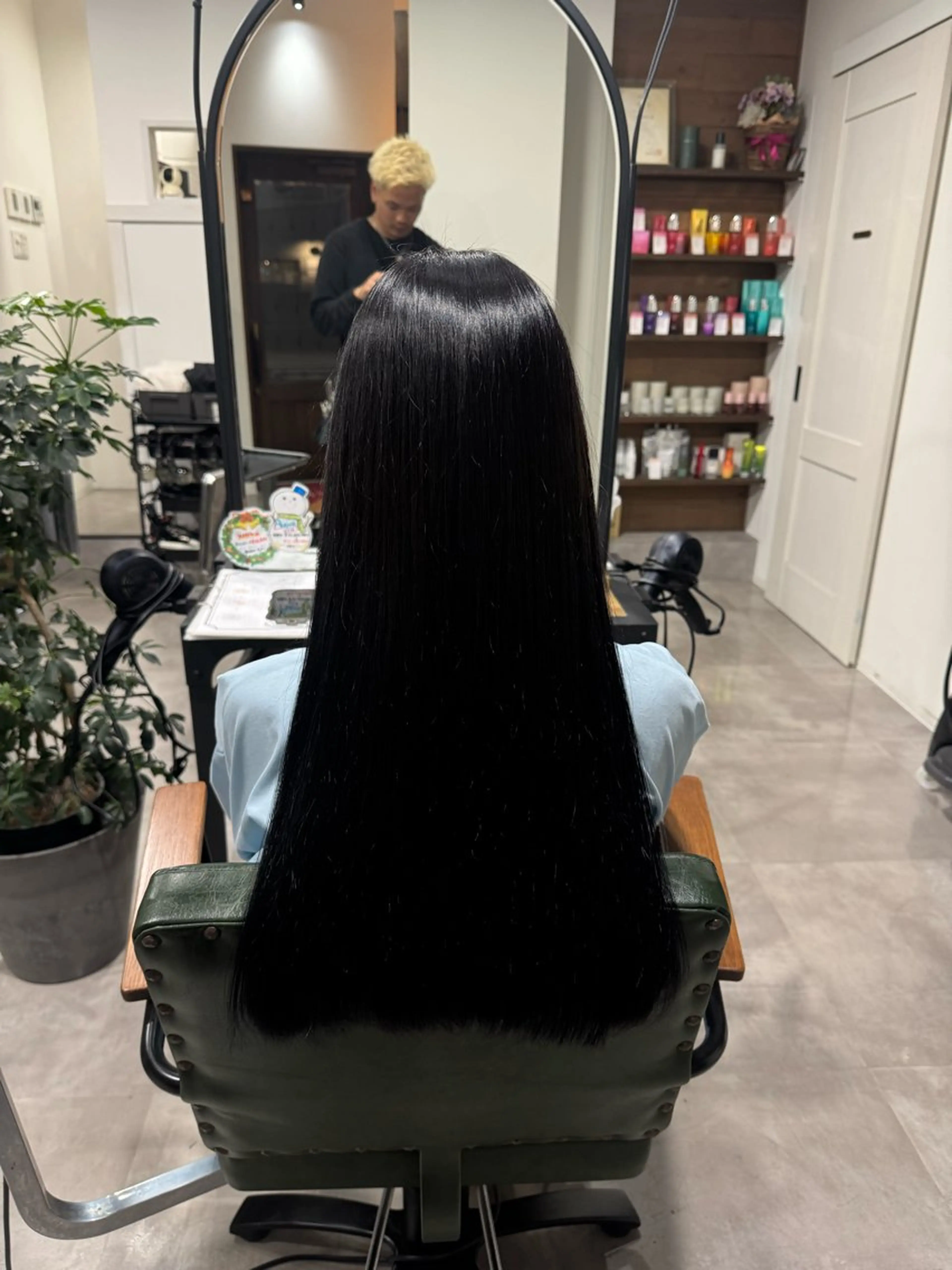 ロング カット ヘアカラー 平尾/艶カラー/ アッシュ系/中川誠大のヘアスタイル