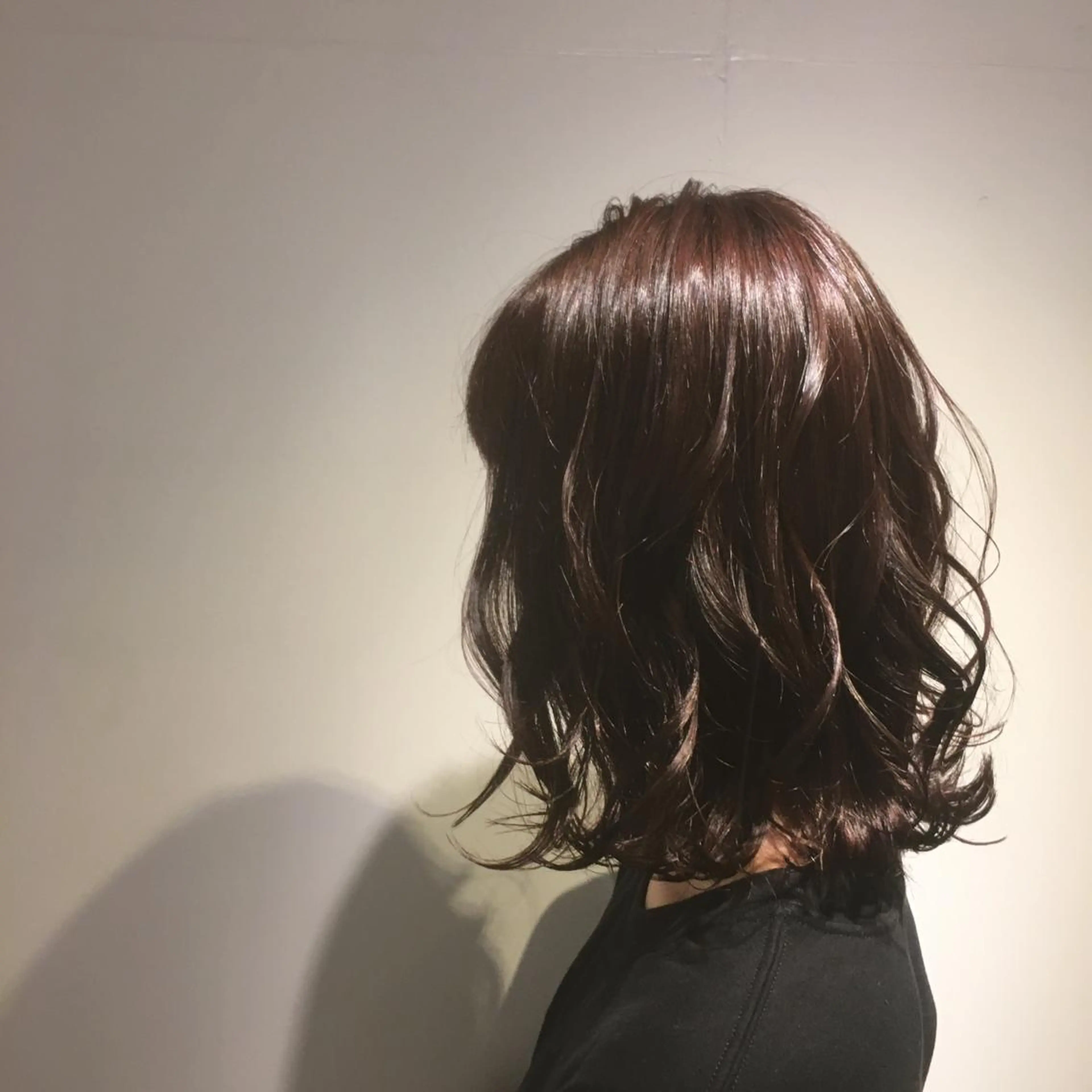 セミロング カラー カット ヘアカラー トリートメント しのはら まどかのヘアスタイル