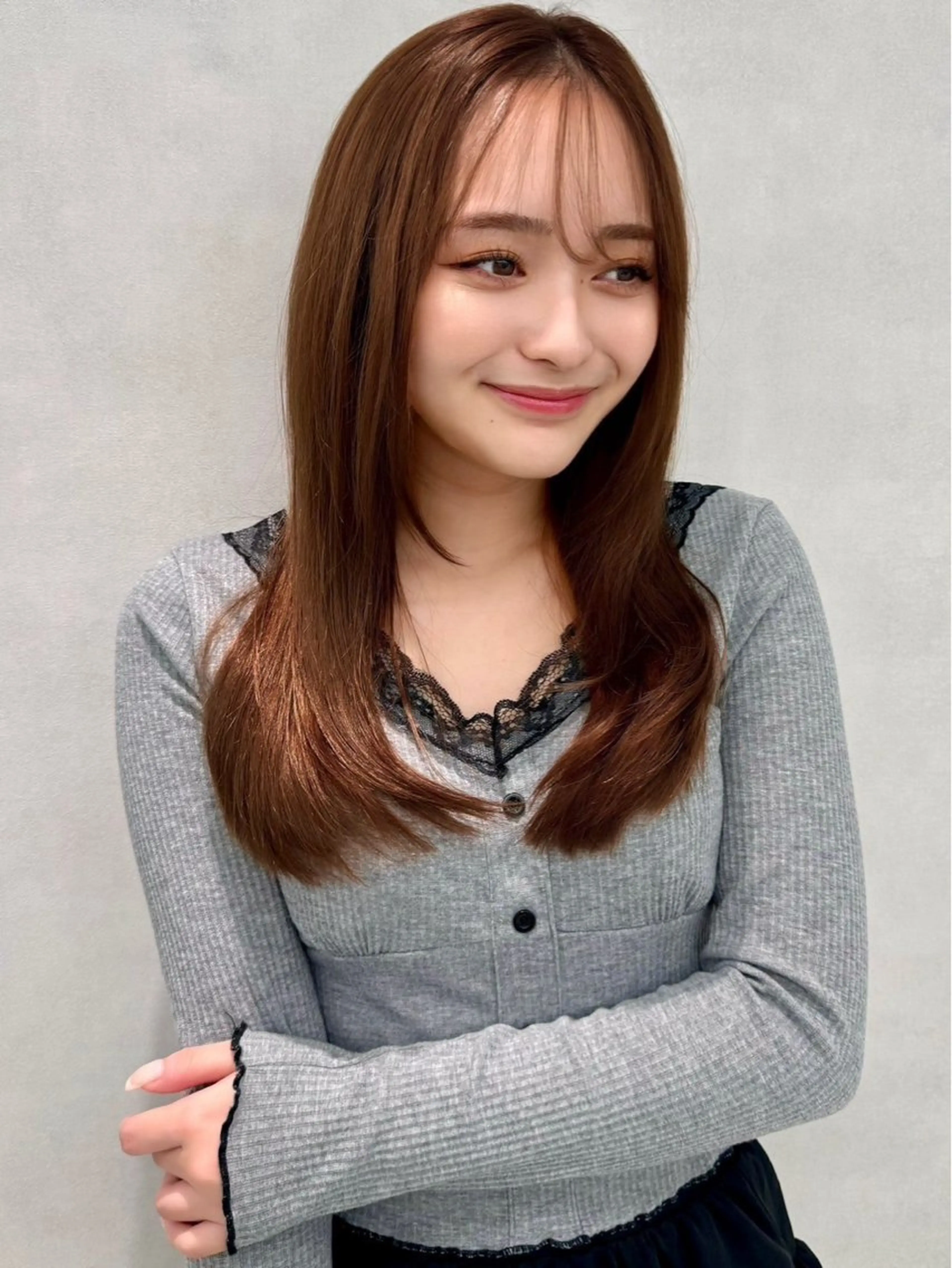 ロング カラー パーマ ヘアアレンジ カット ヘアカラー ✨韓国レイヤー/ 髪質改善✨　冨永剛のヘアスタイル