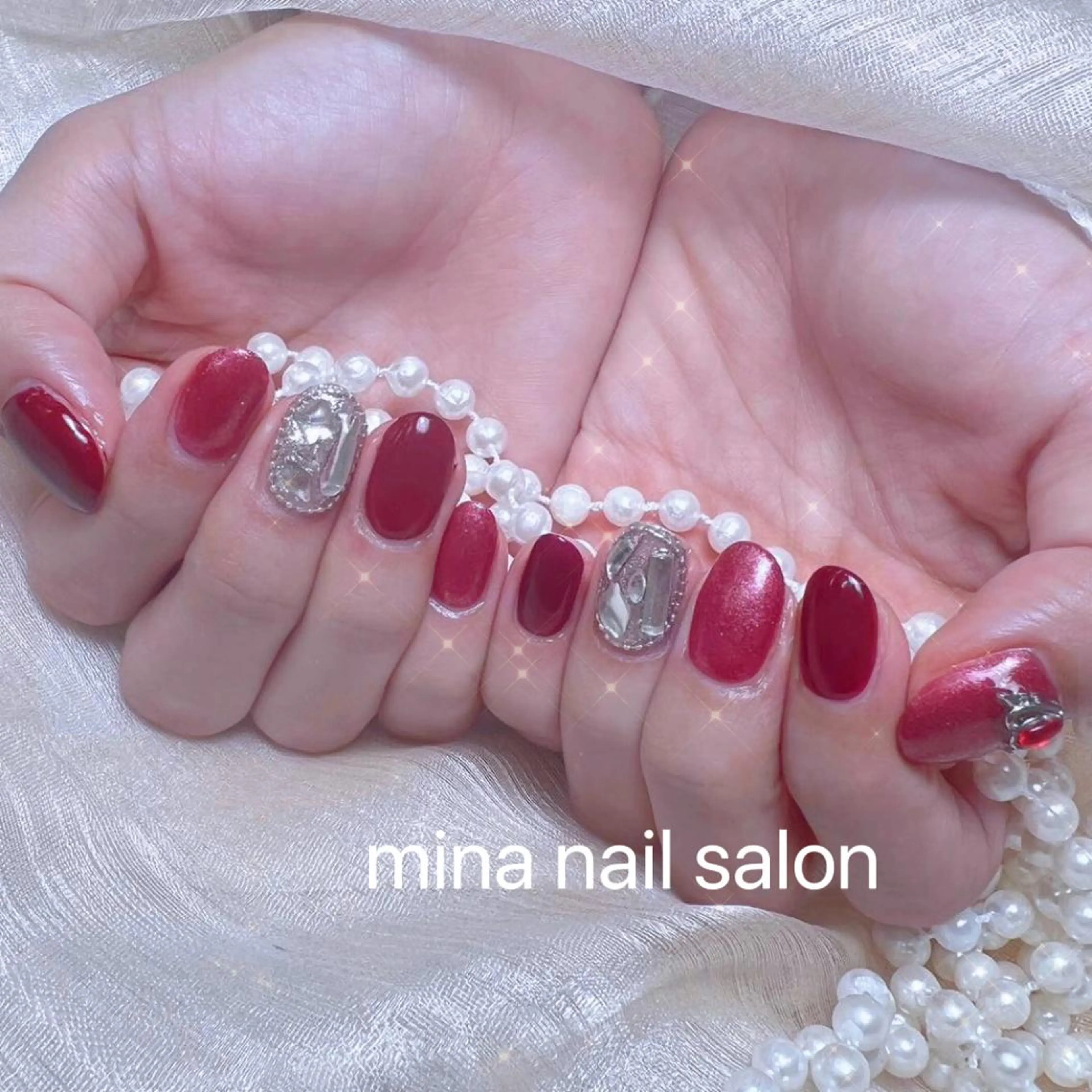 ネイル Mina🧸 韓国風ネイル🎀のネイルデザイン