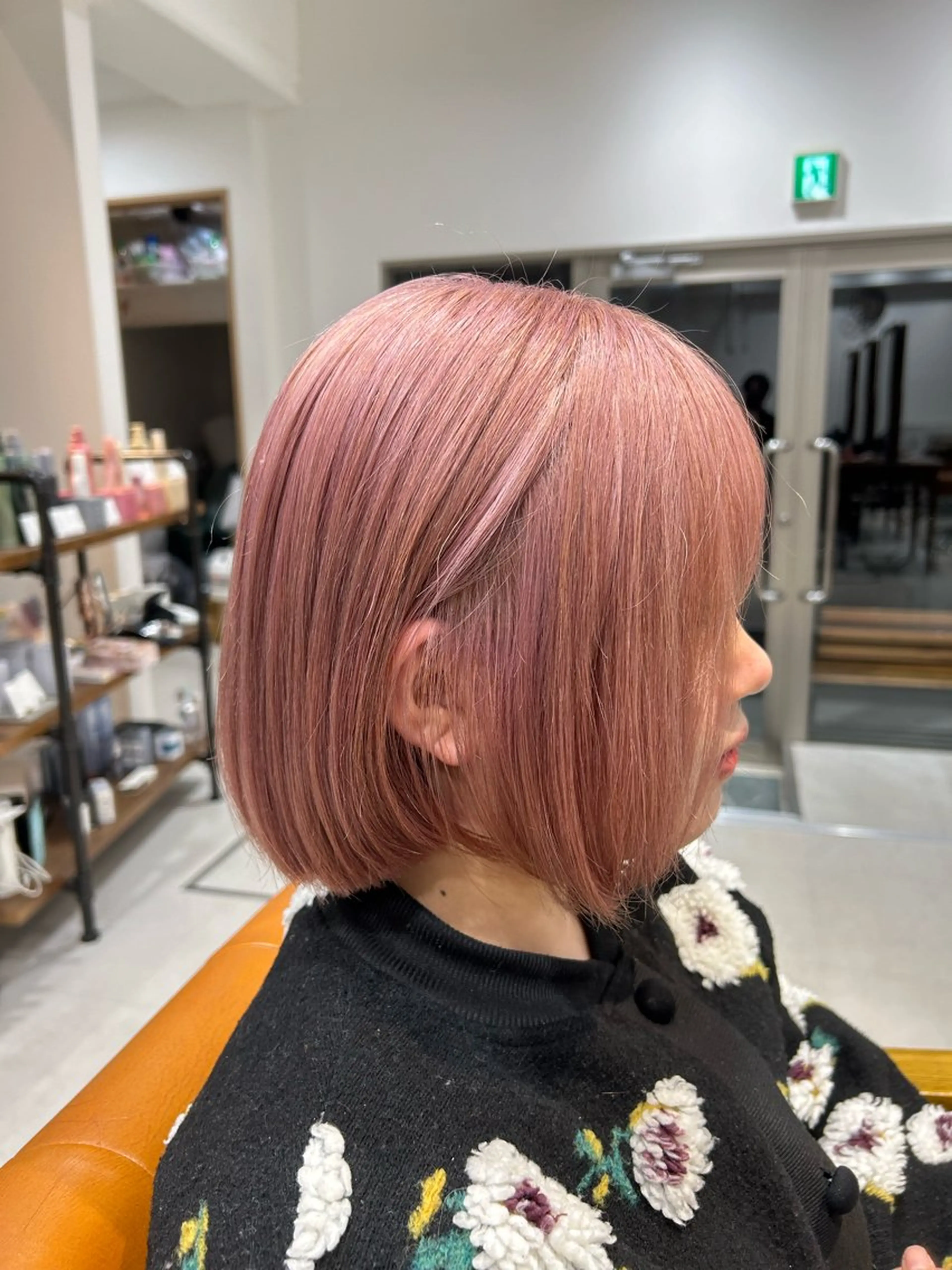 ミディアム カラー ヘアカラー 山﨑 燦人のヘアスタイル
