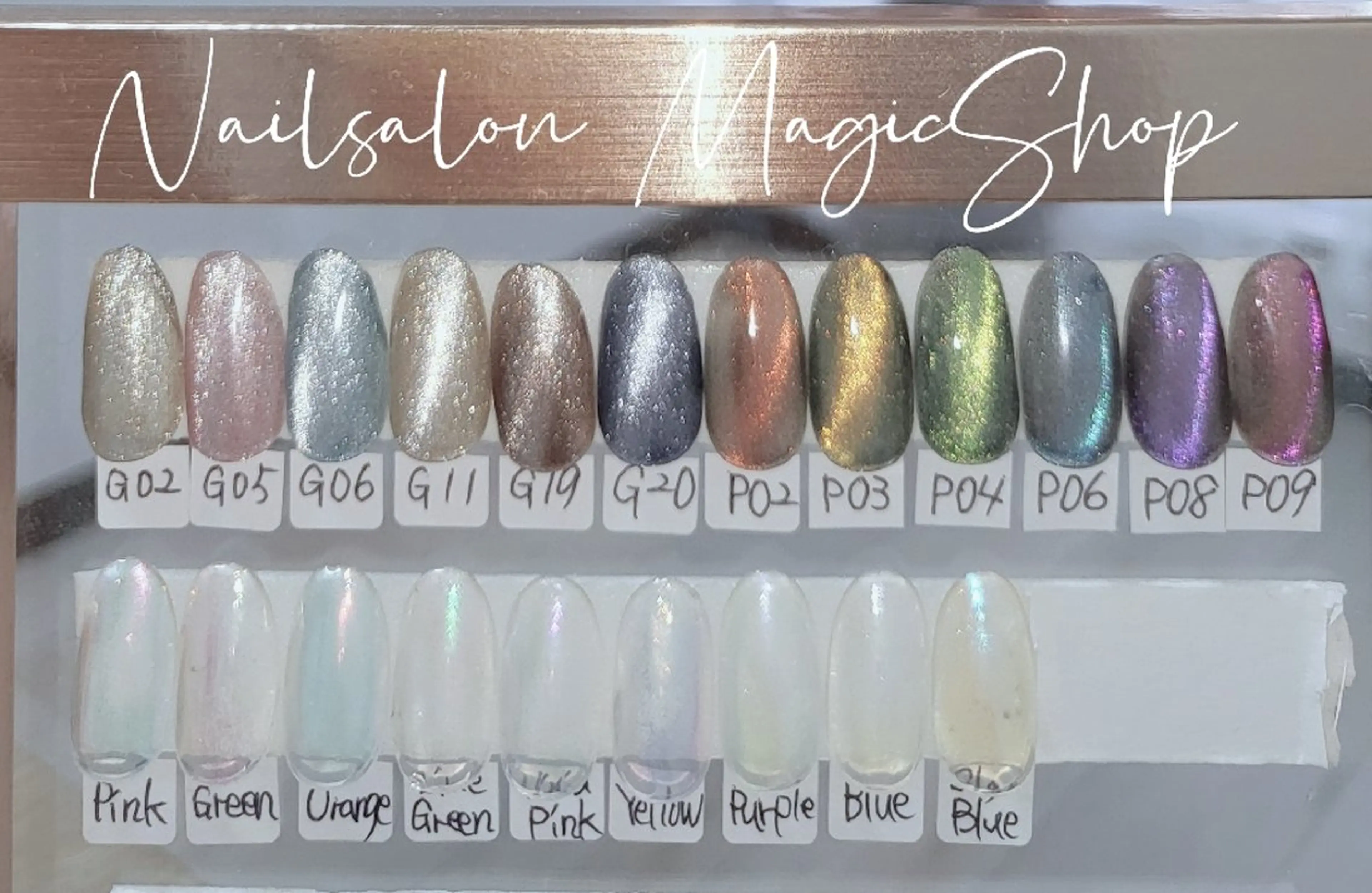 ネイル クリアネイル マグネットネイル ミラーネイル ハンドネイル Nailsalon MagicShopのネイルデザイン