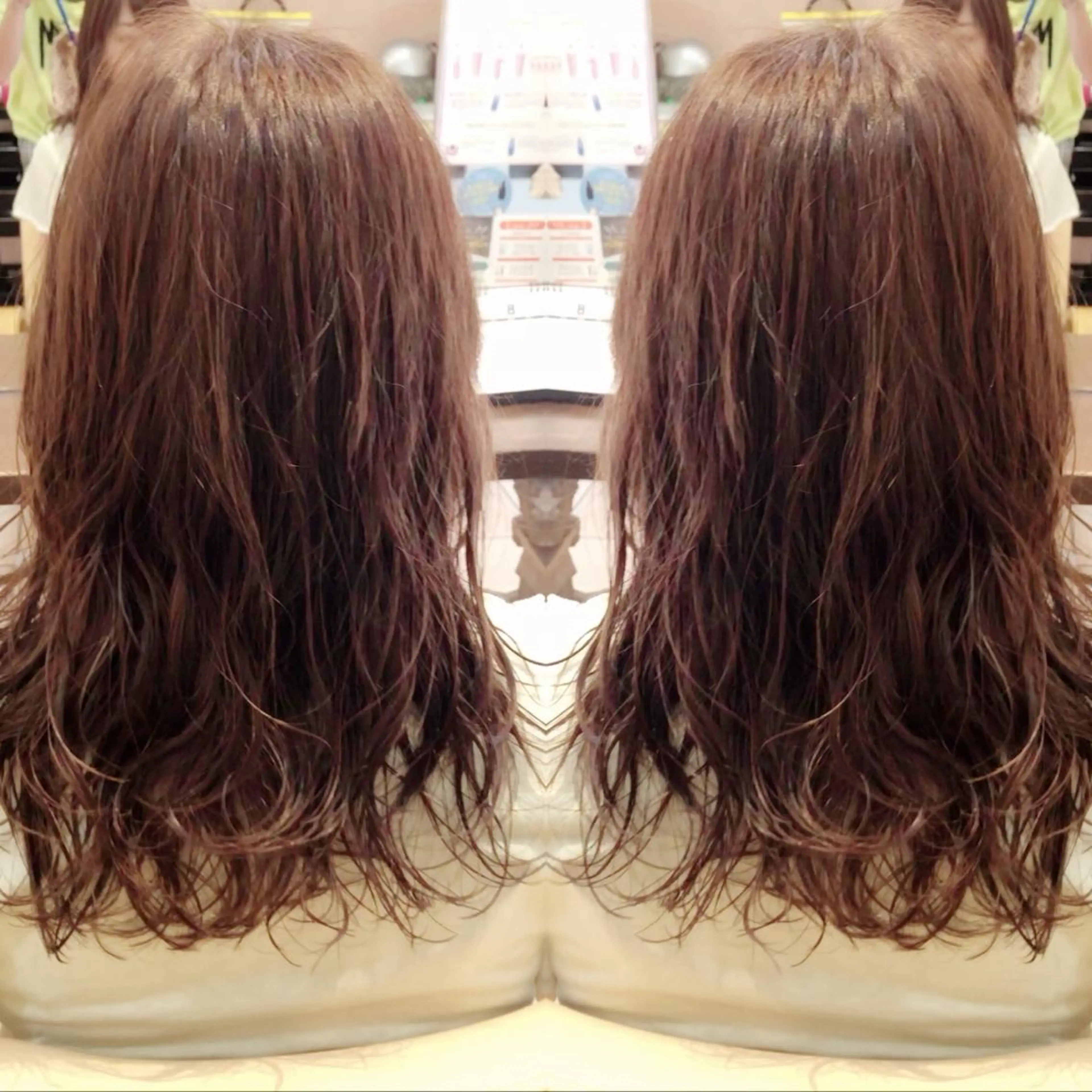 ロング パーマ 地毛風ストレート ⚡️下ノ村柊斗⚡️のヘアスタイル