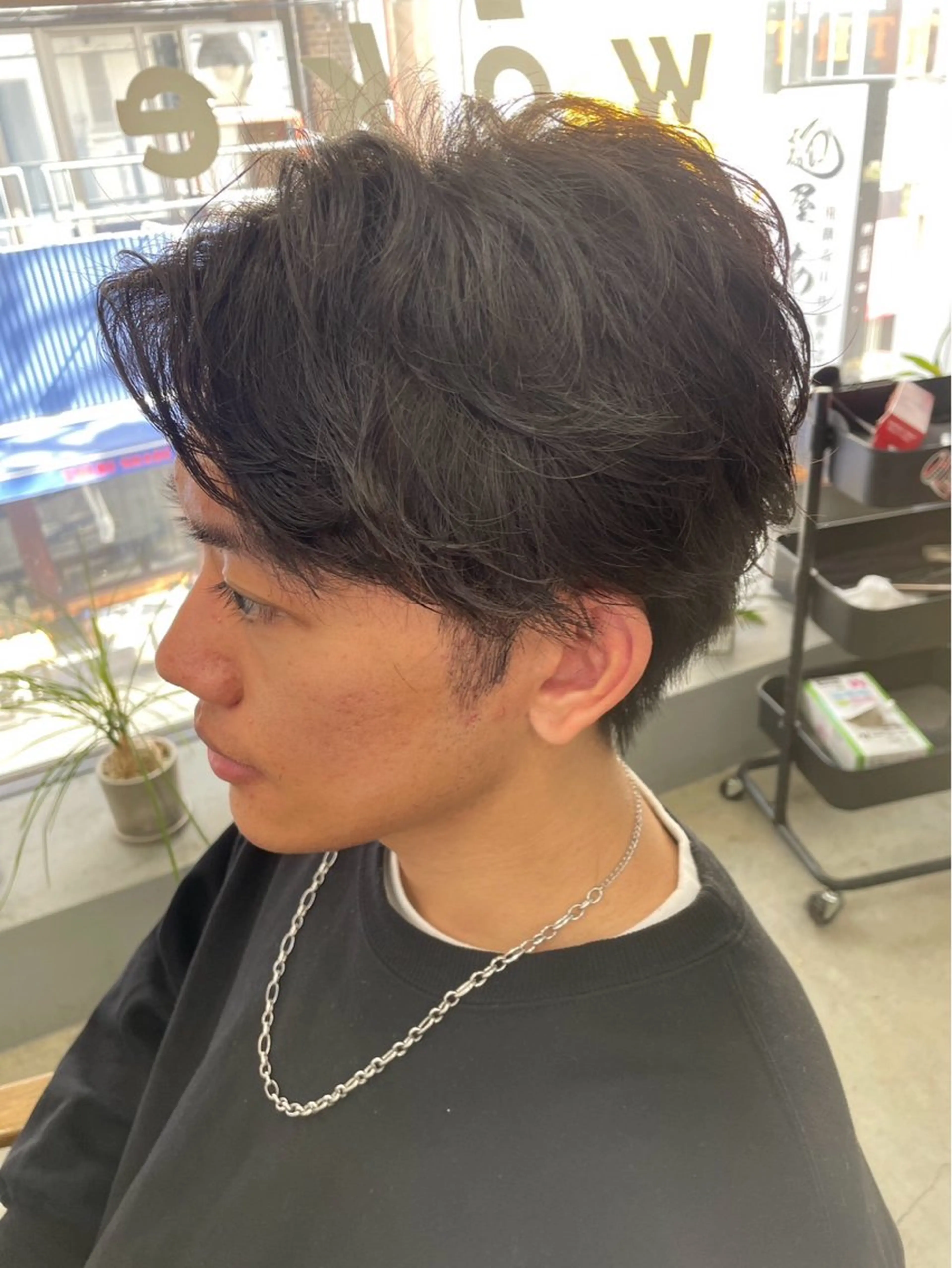 ショート パーマ メンズ カット ヘッドスパ メンズ専門サロン wokeのヘアスタイル
