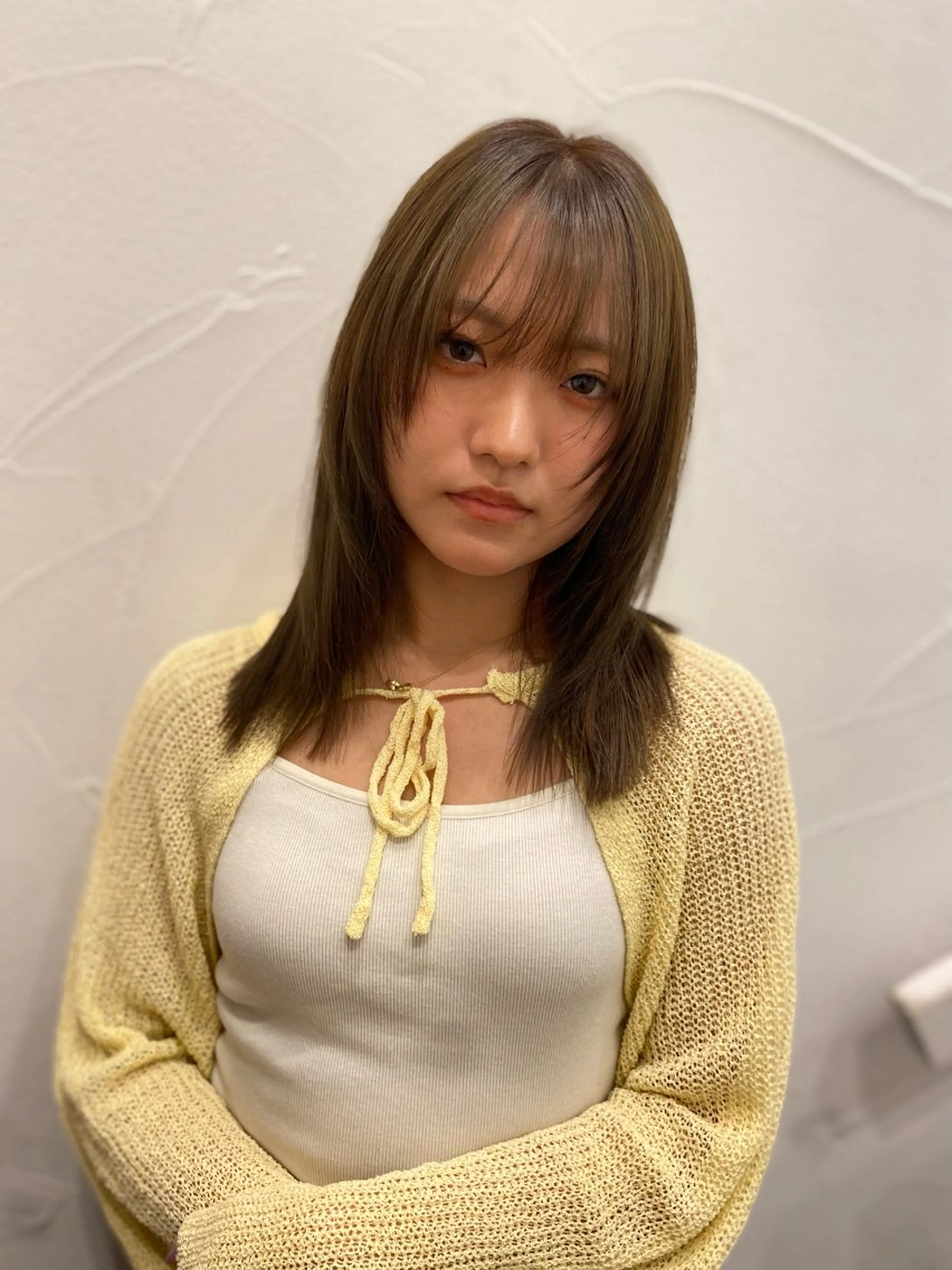 セミロング カラー Ash中目黒店 榊間茜のヘアスタイル