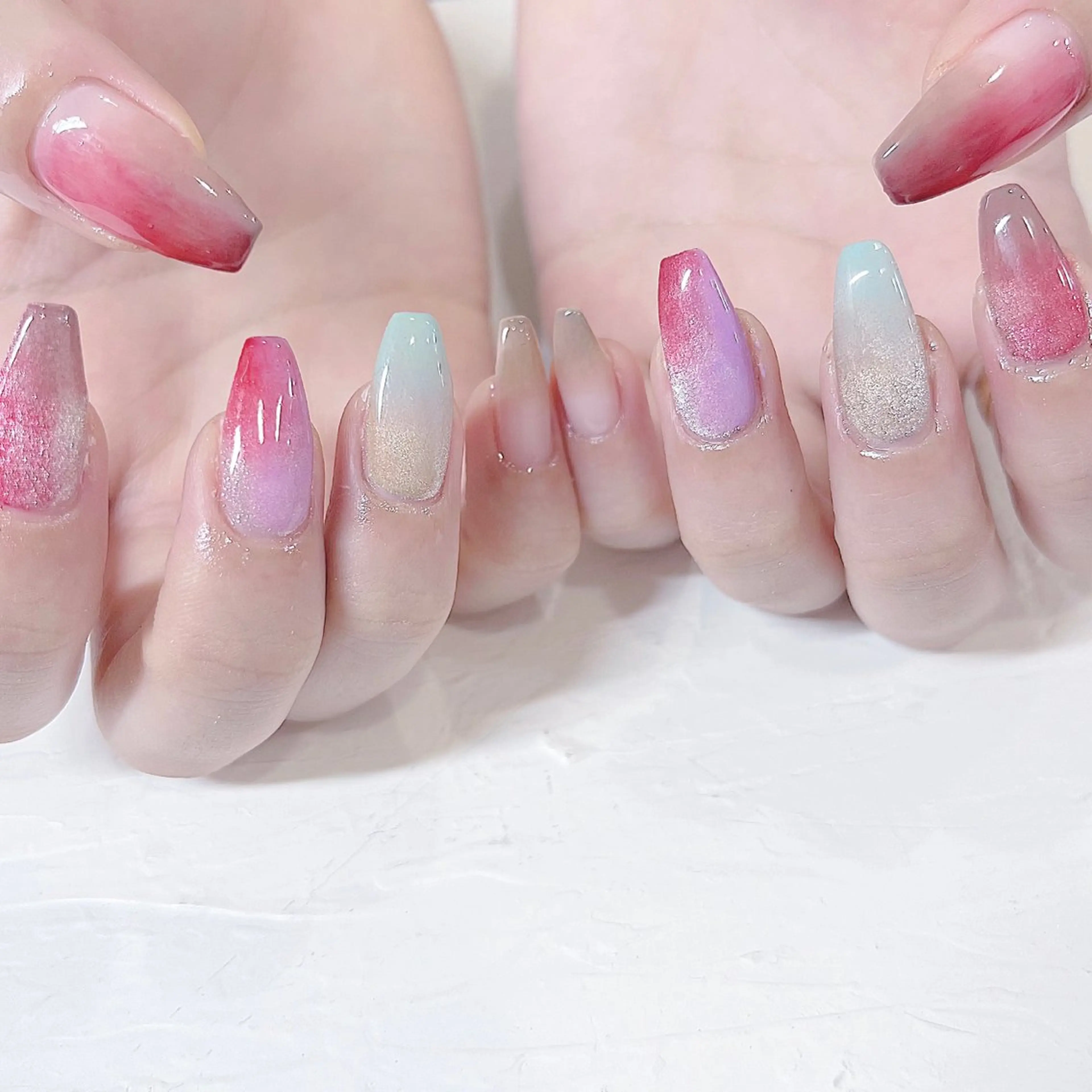 ネイル ハンドネイル Maya 🧊🫧‪のネイルデザイン