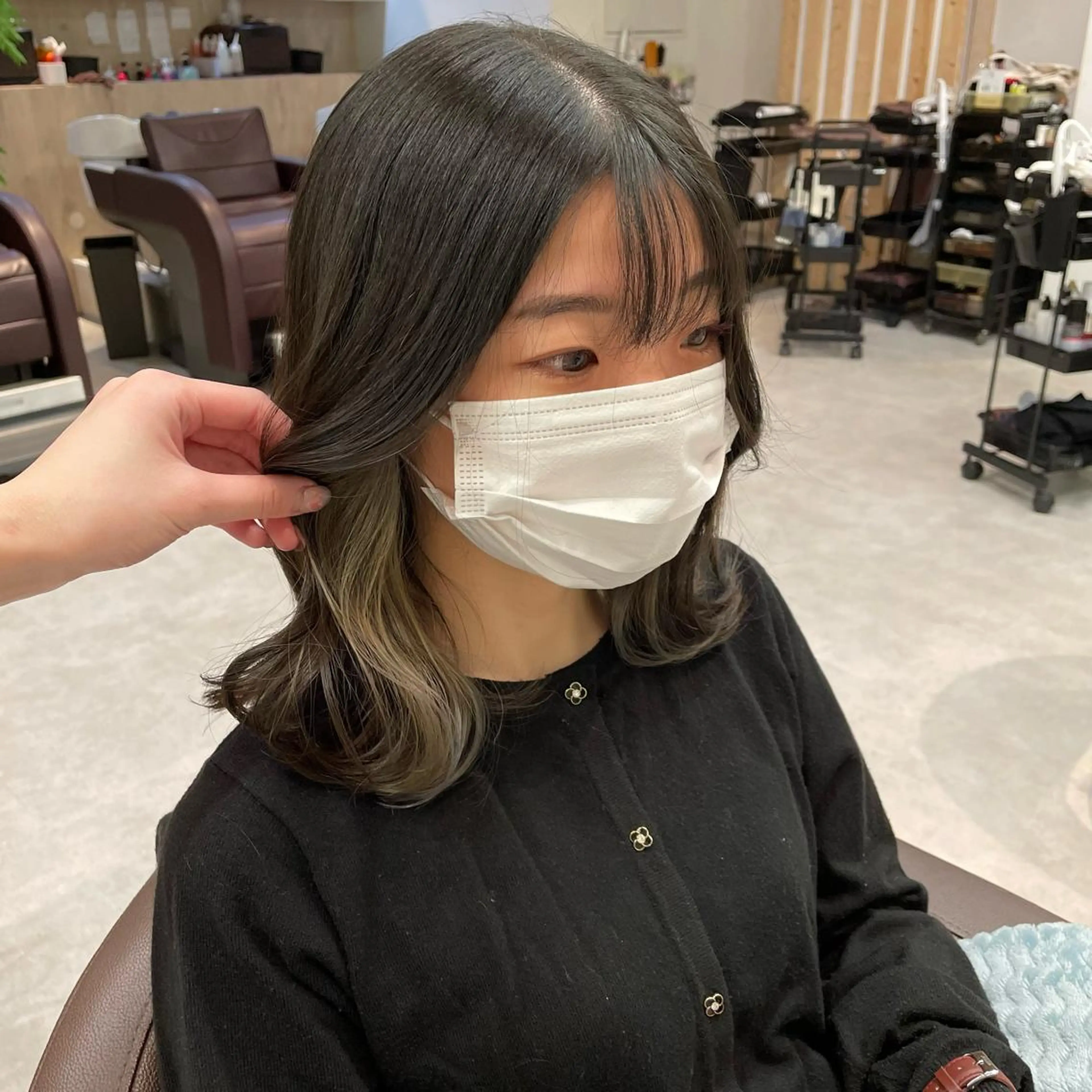 カラー ベージュカラー オリーブベージュ ホワイトベージュ ヘアカラー ピンクカラー🎀/ ミルクティー🍼花音のヘアスタイル