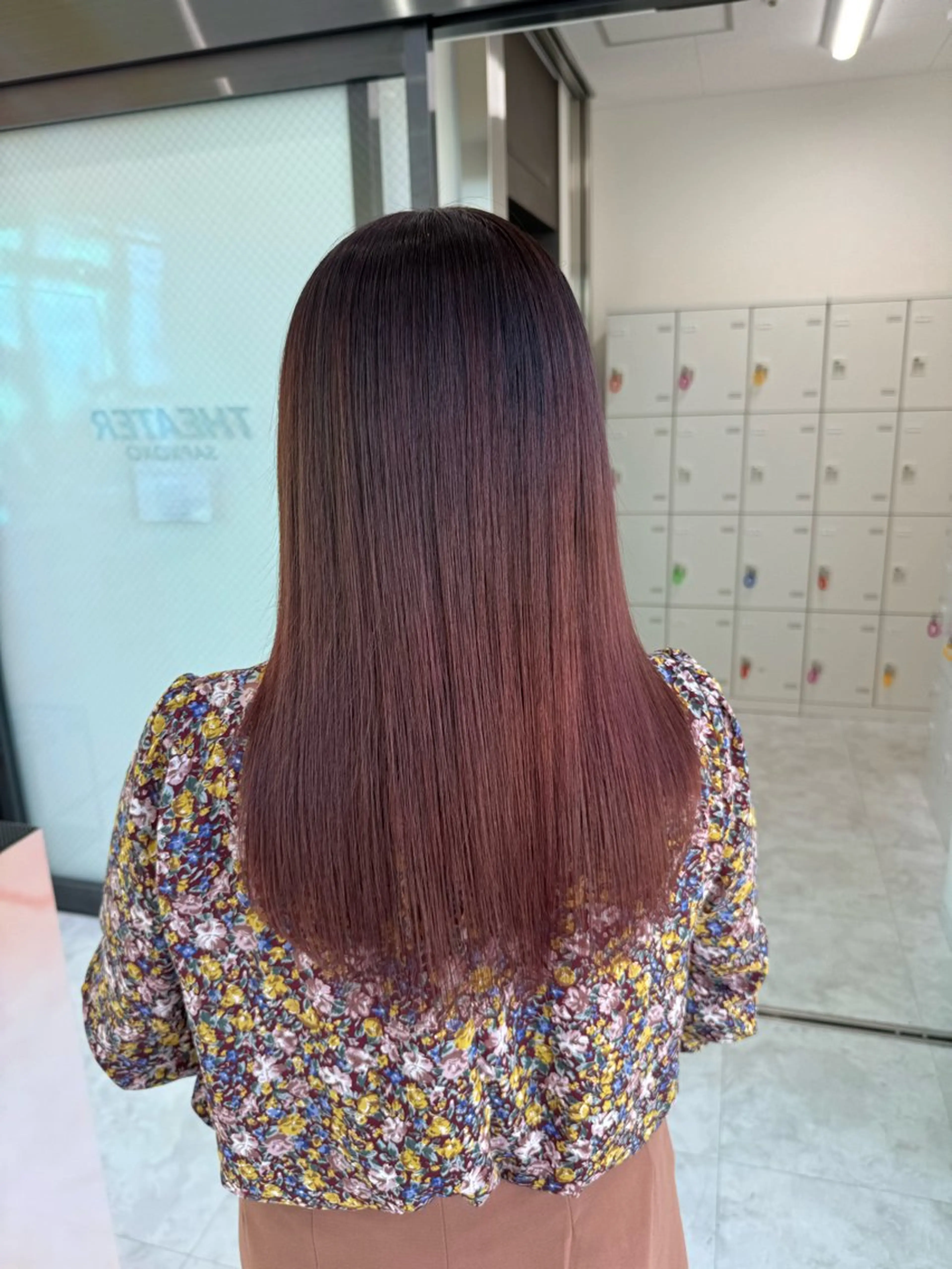 セミロング カラー ブラウンカラー ピンクカラー ピンクブラウン カット ヘアカラー トリートメント ヘアセット ♡ブリーチカラー♡ Mirioのヘアスタイル
