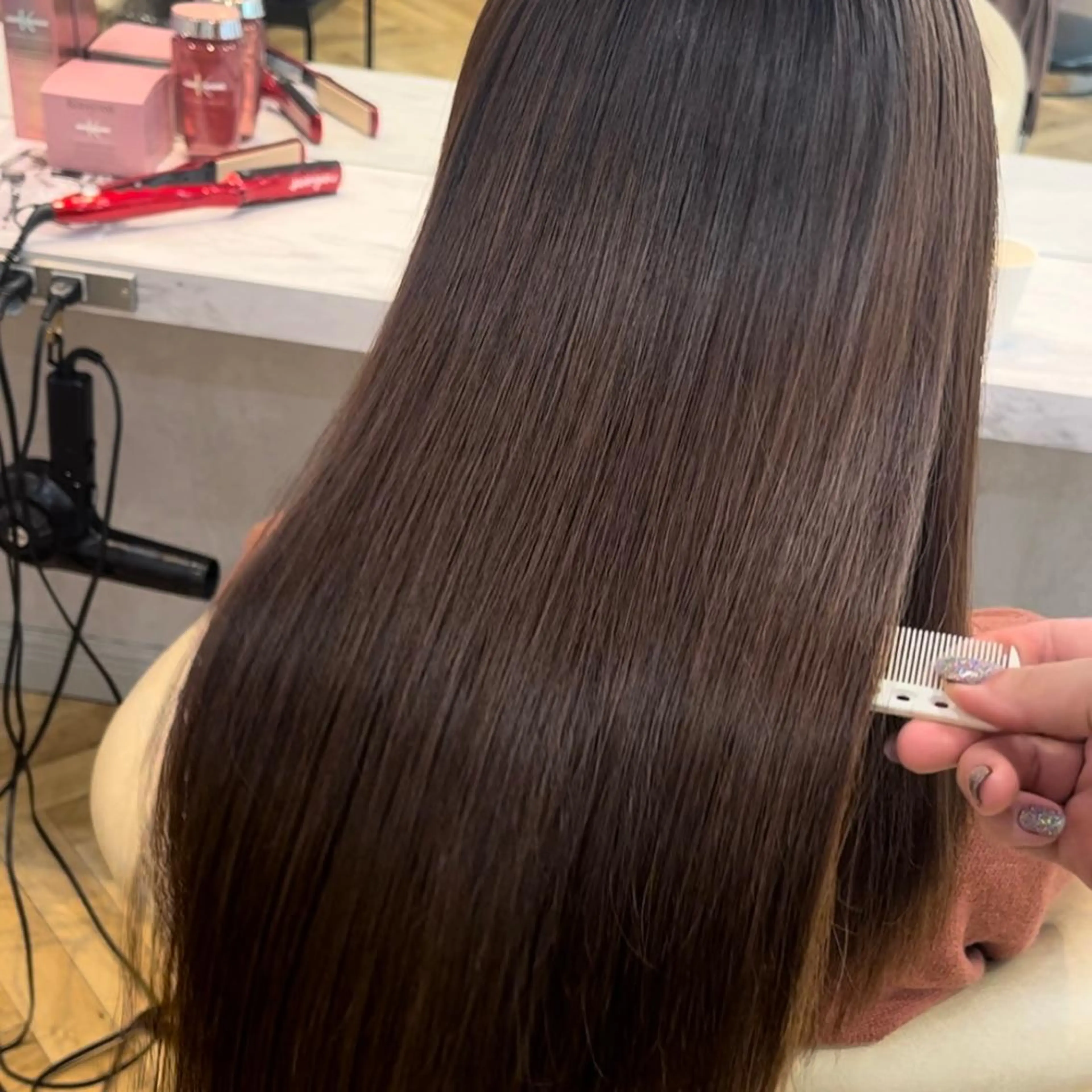 ロング カット 縮毛矯正 トリートメント enn to yuu所属・髪質改善&自分改革 ♡KURENAのヘアスタイル