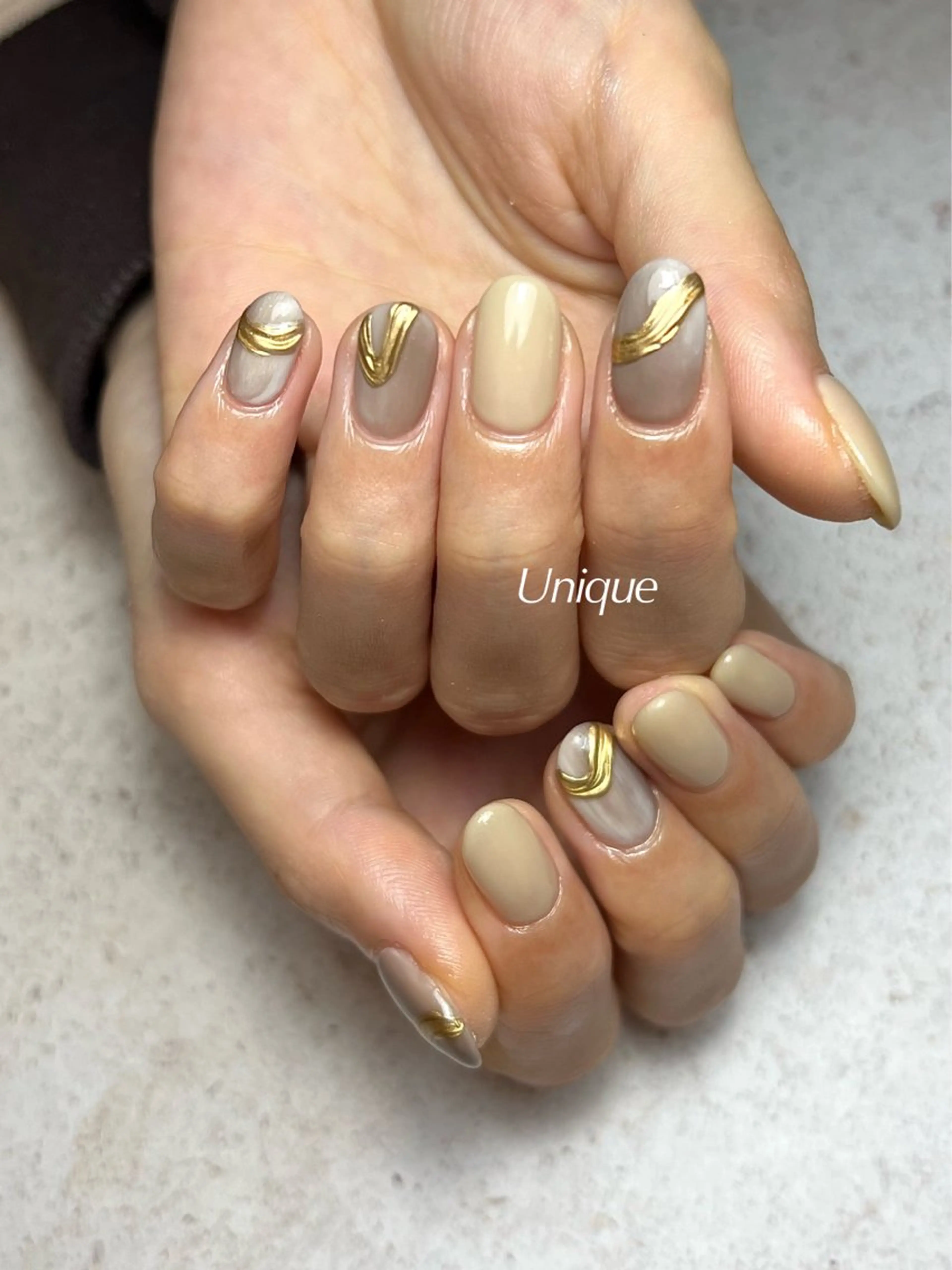 ネイル ハンドネイル Unique 【ユニーク】のネイルデザイン