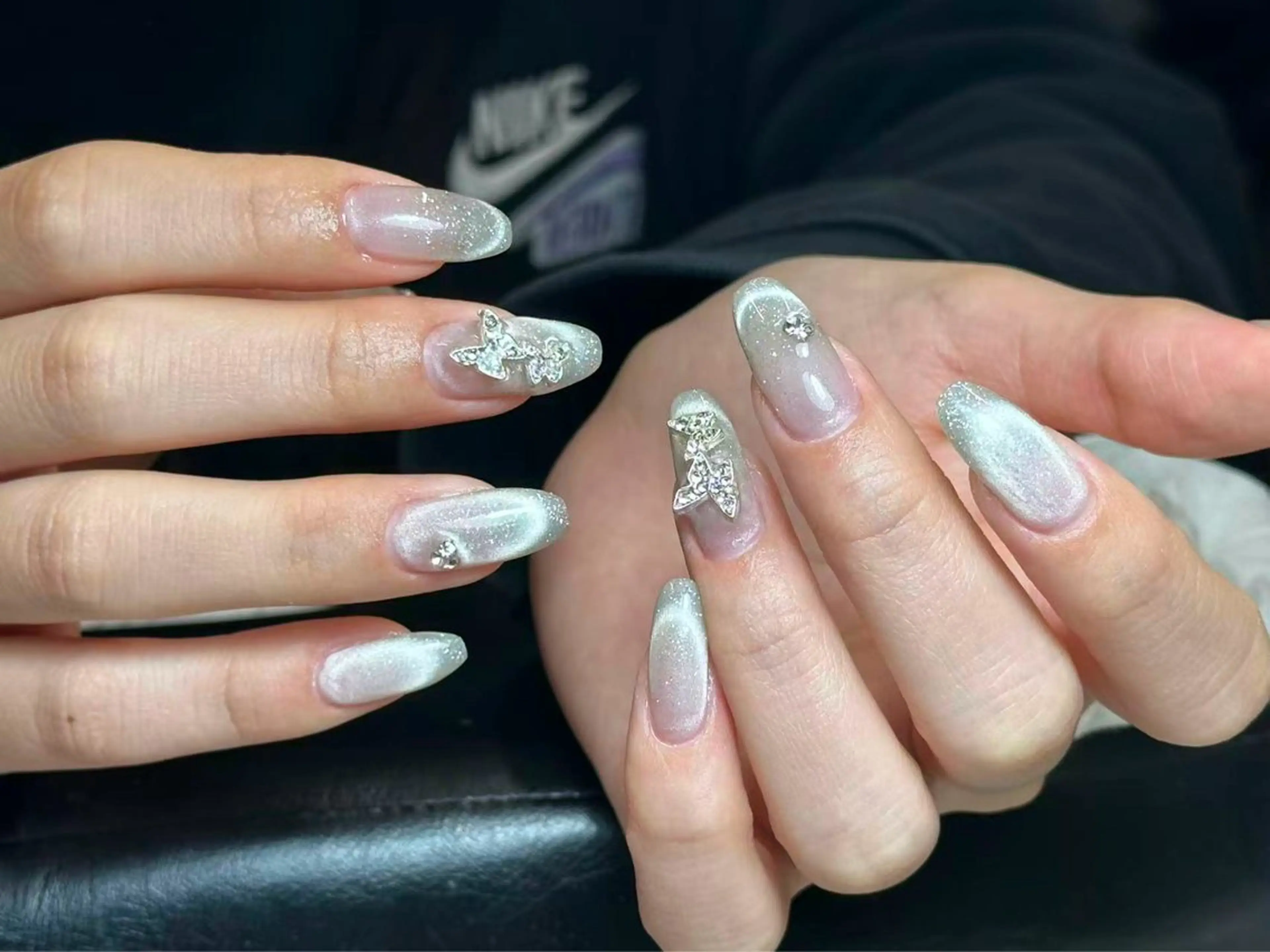 ネイル アートネイル 韓国ネイル 持ち込み ニュアンスネイル ワンカラーネイル イブ ネイリのネイルデザイン