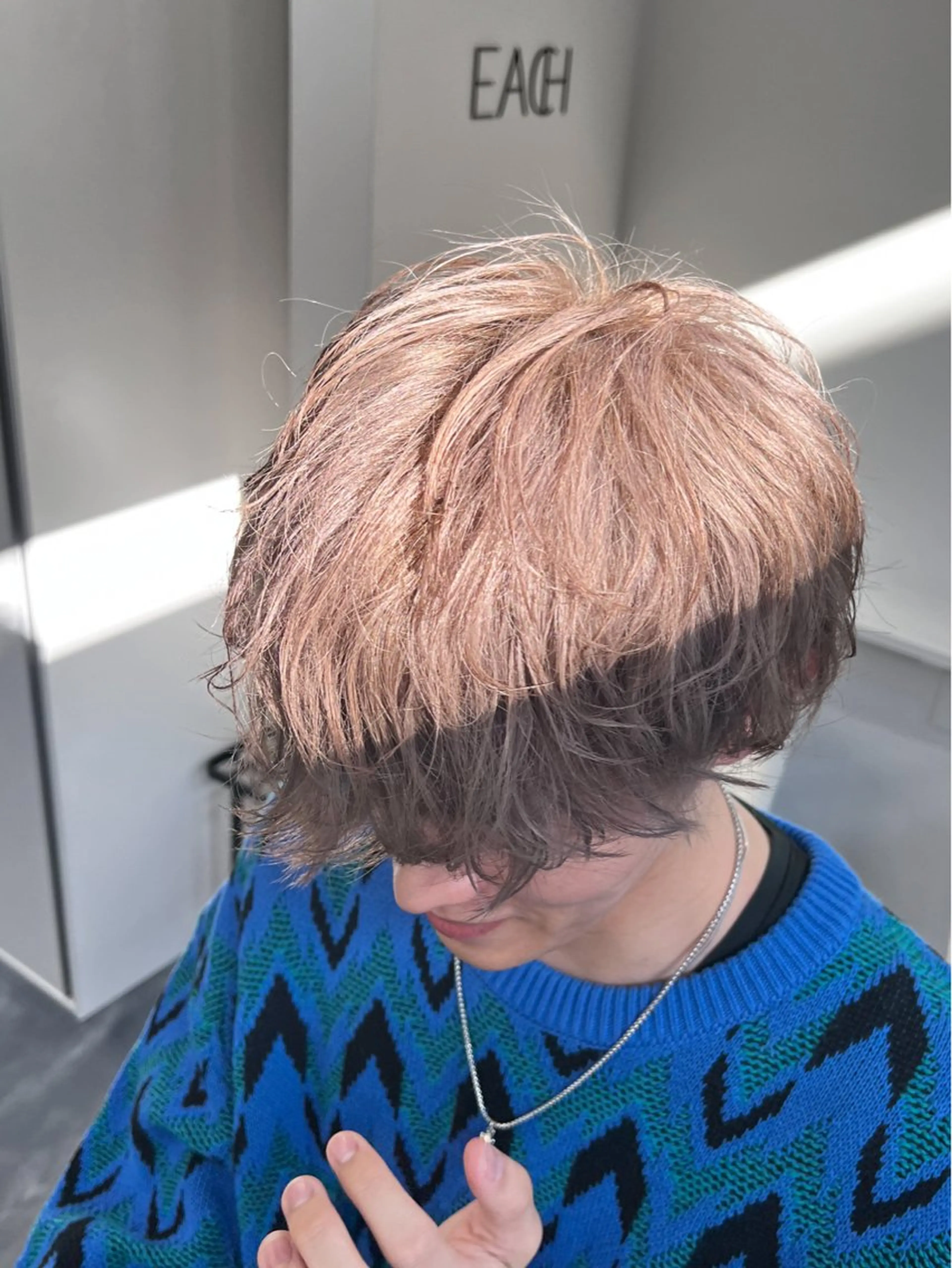 【men's限定】ブリーチ＋カラー＋カット+集中補修トリートメントの写真