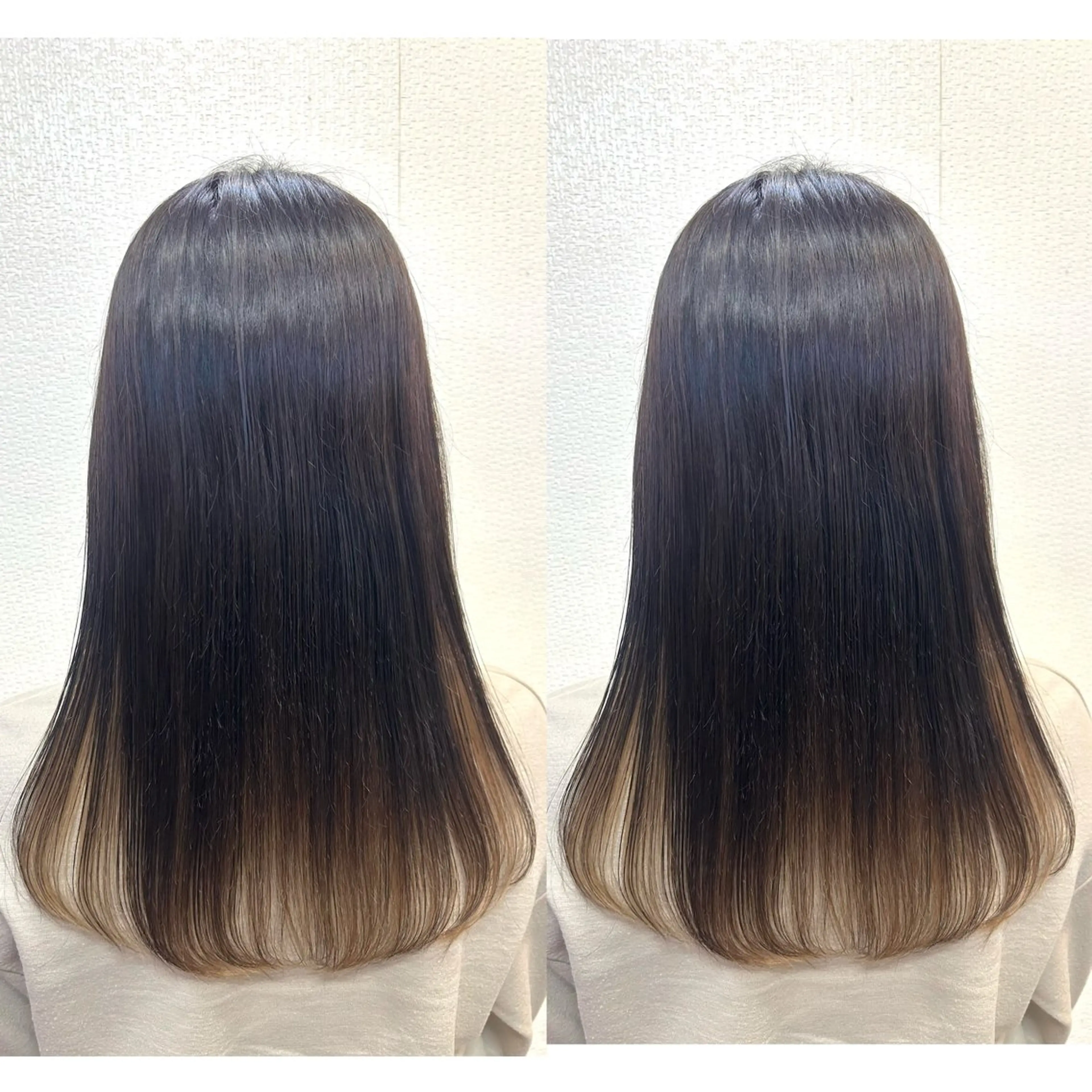 セミロング レイヤーカット✂️ 若葉のヘアスタイル