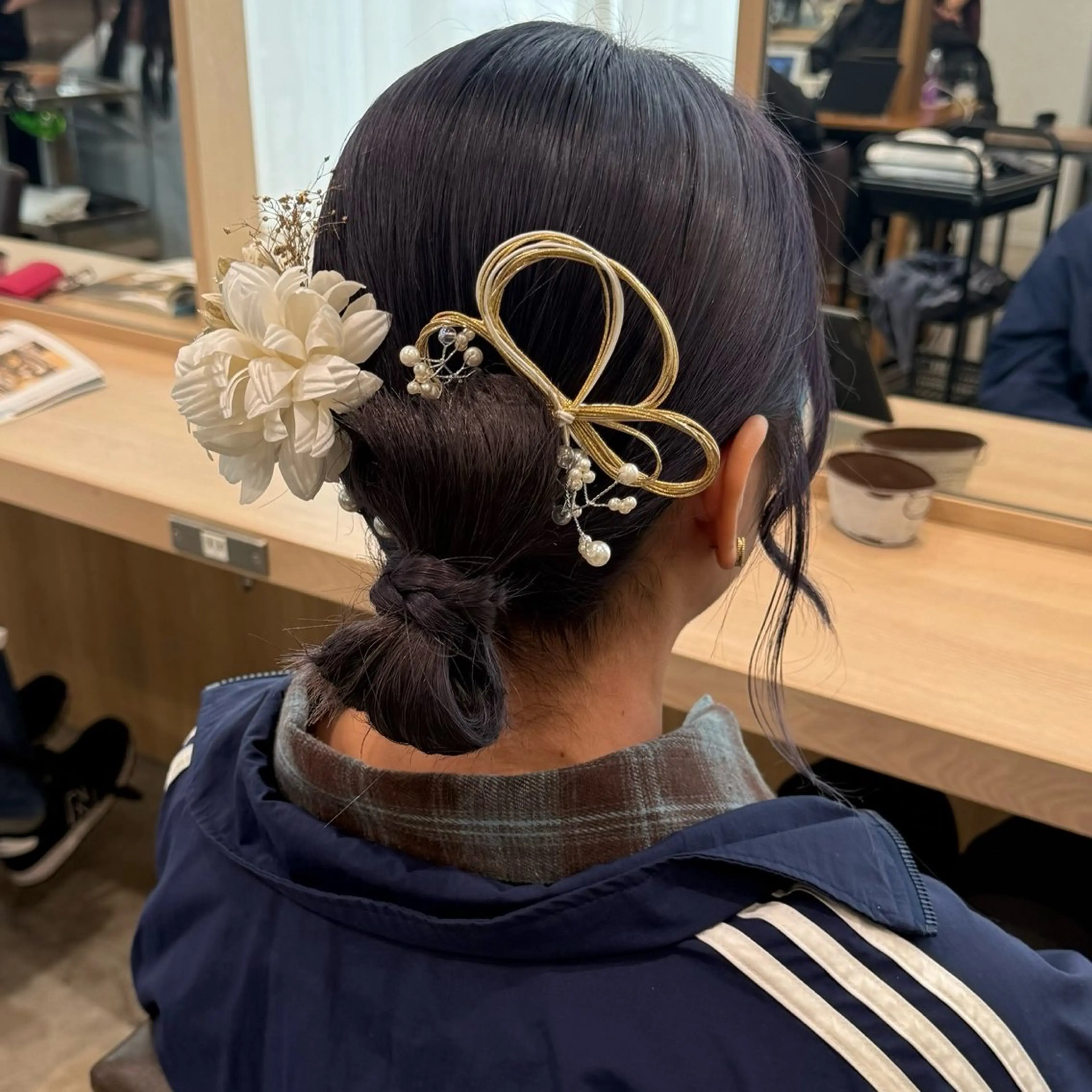 セミロング ヘアセット ハイトーン/ダブル カラー/あやかのヘアスタイル