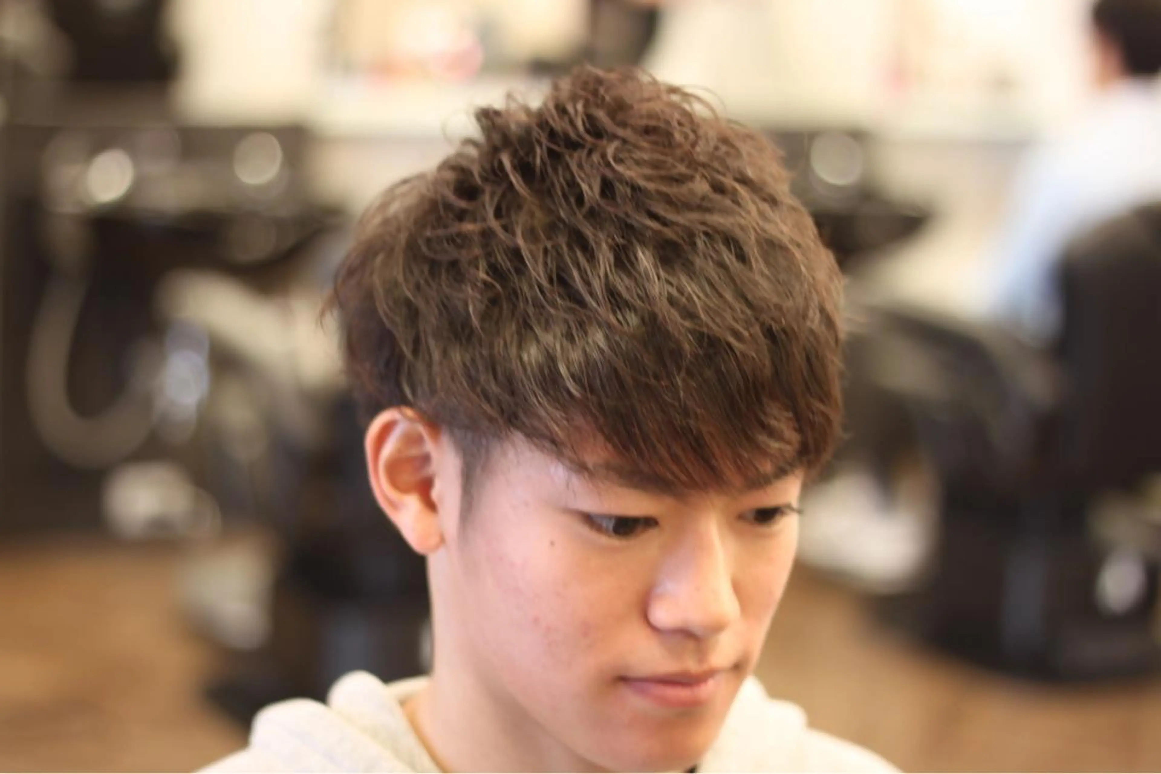 ショート パーマ メンズ 前田賢生 ご新規様はNGのヘアスタイル