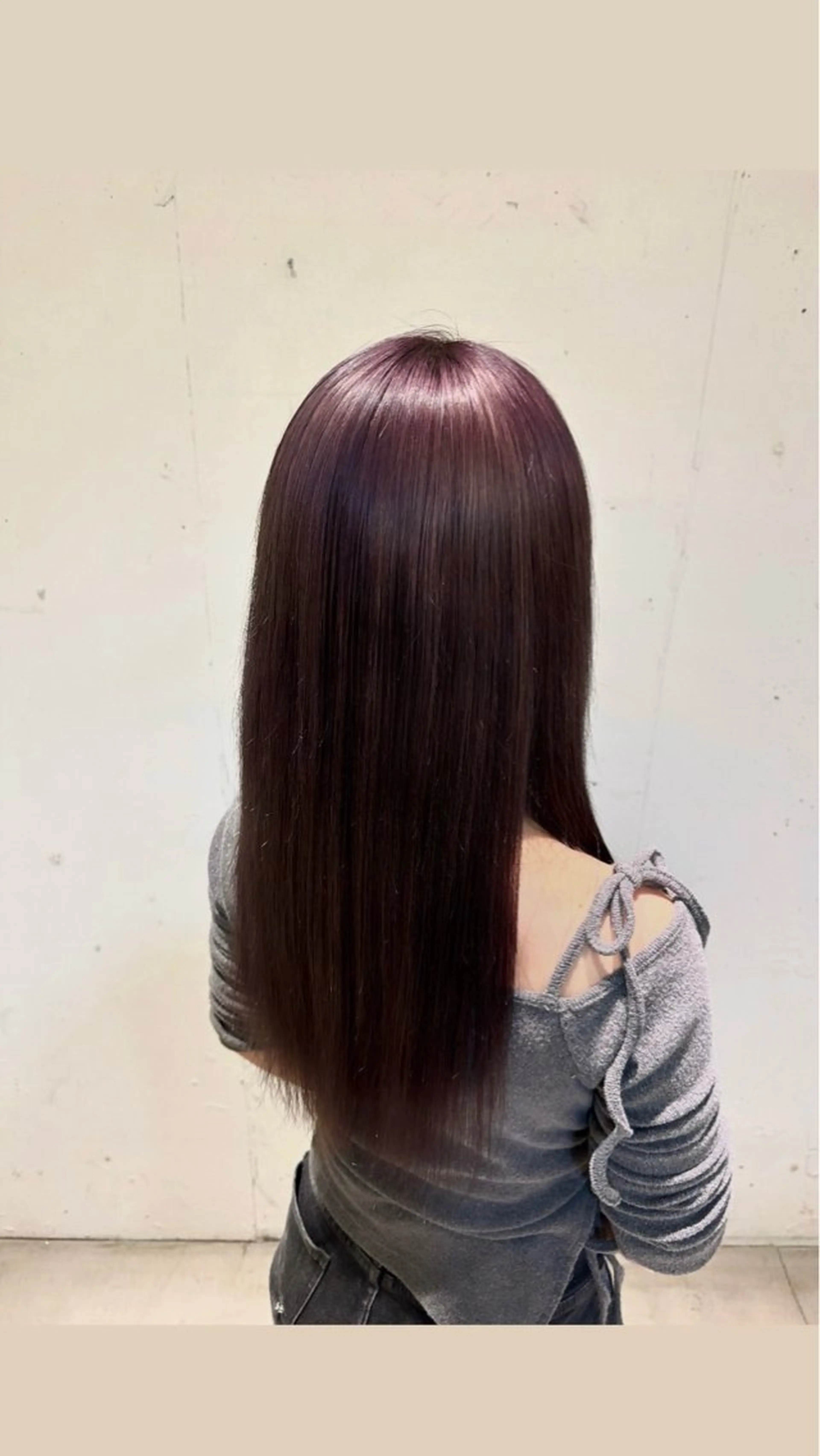 ロング カラー ブリーチ ラベンダーカラー mellowman所属・⟡.·カリン/暗髪/ 艶髪/レイヤー⟡.·のヘアスタイル