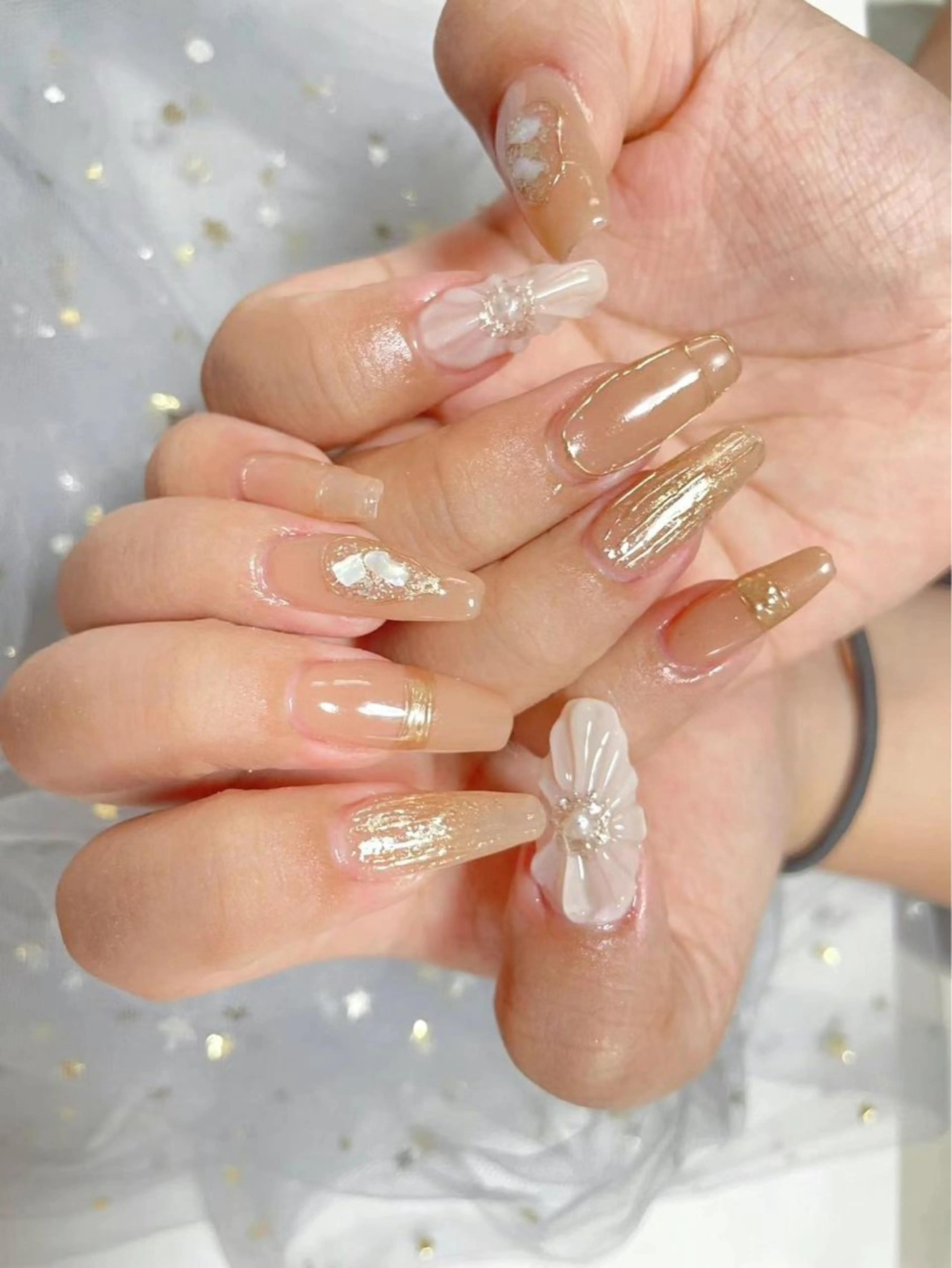 ネイル 持ち込み ワンホンネイル 🎀ネイルサロン エクラYUI🎀のネイルデザイン