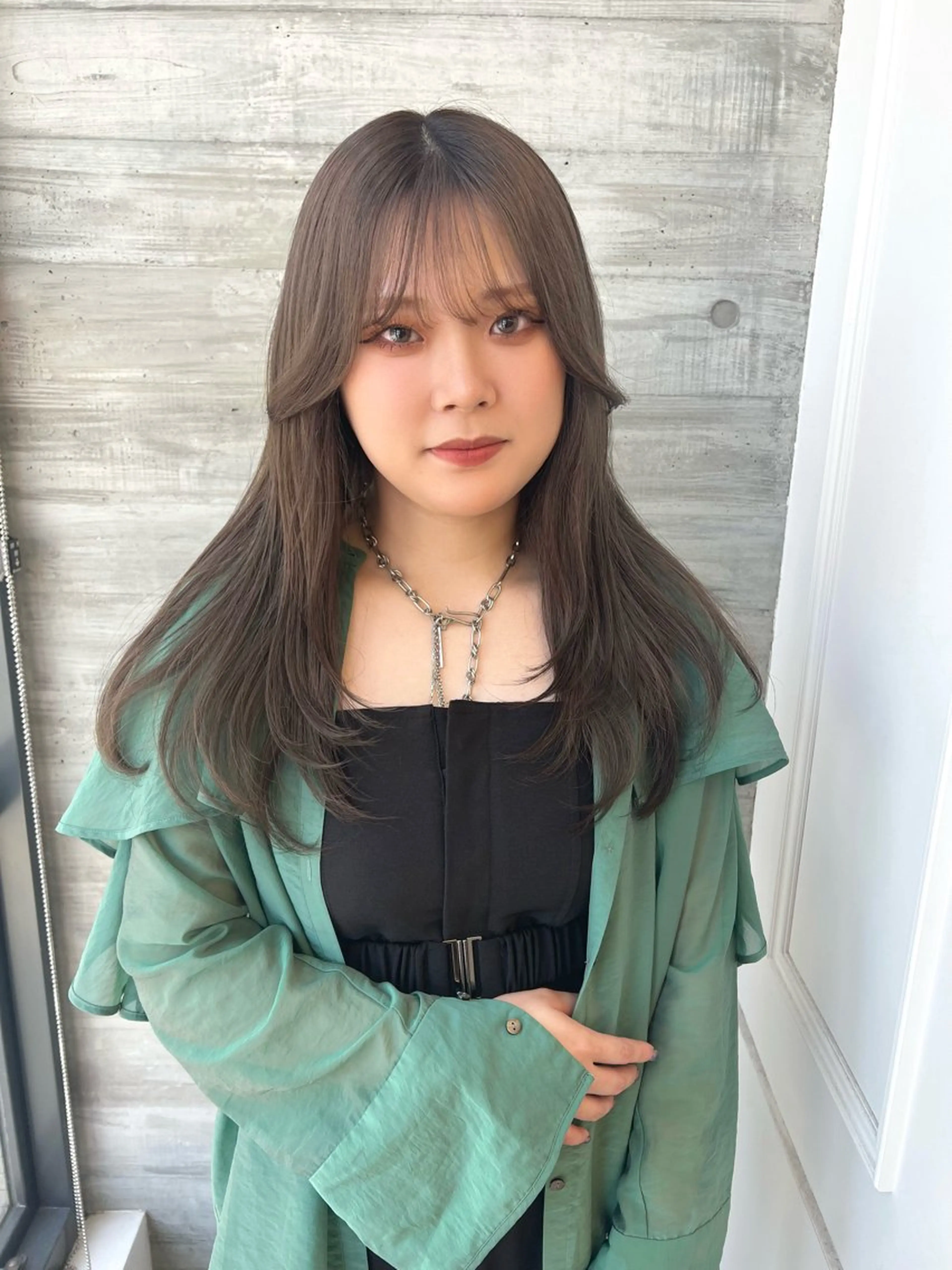 ロング ParveMix 佐々木梨紗🤍のヘアスタイル