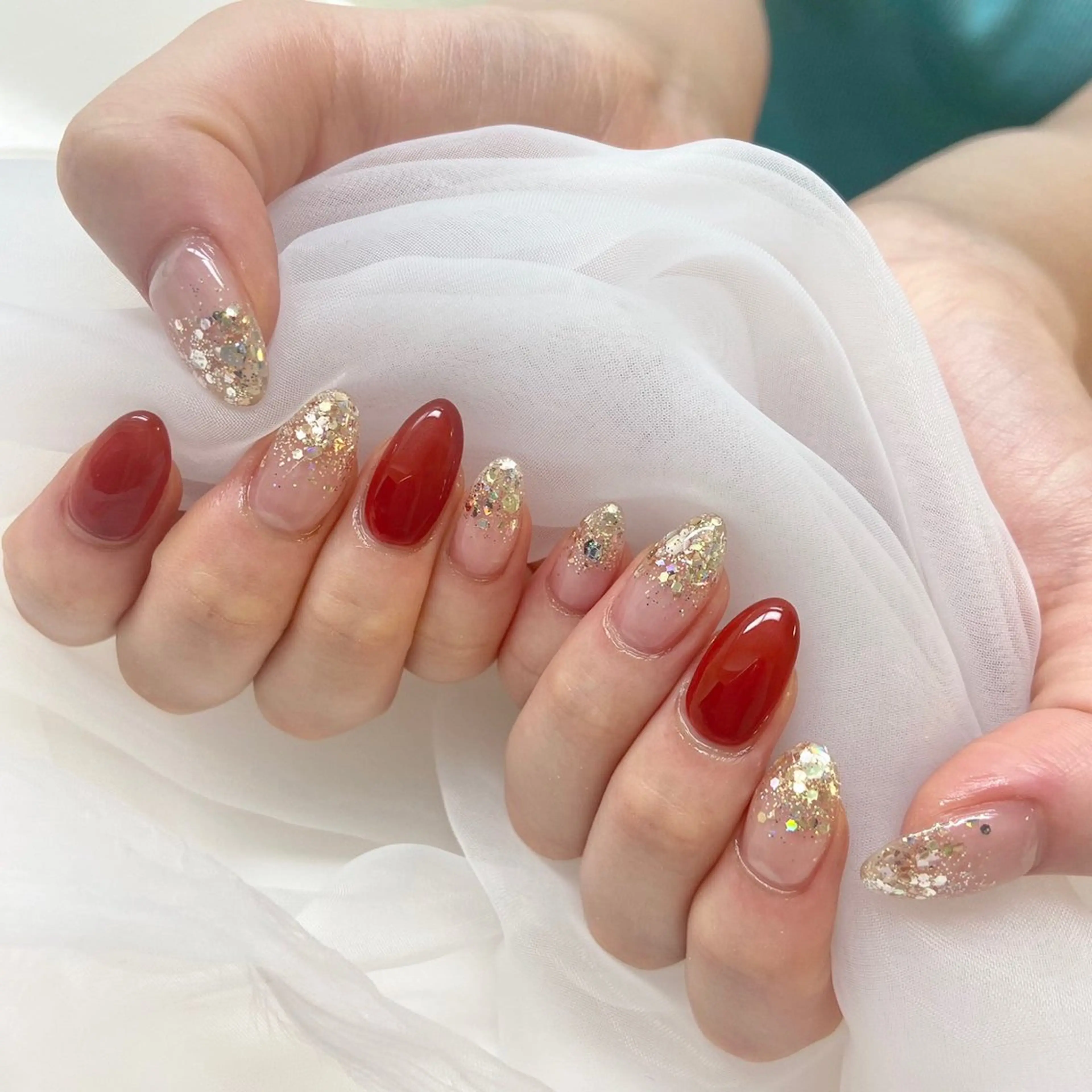 ミディアム ハンドネイル nail jaol池袋店所属・ネイルJaol 池袋のネイルデザイン