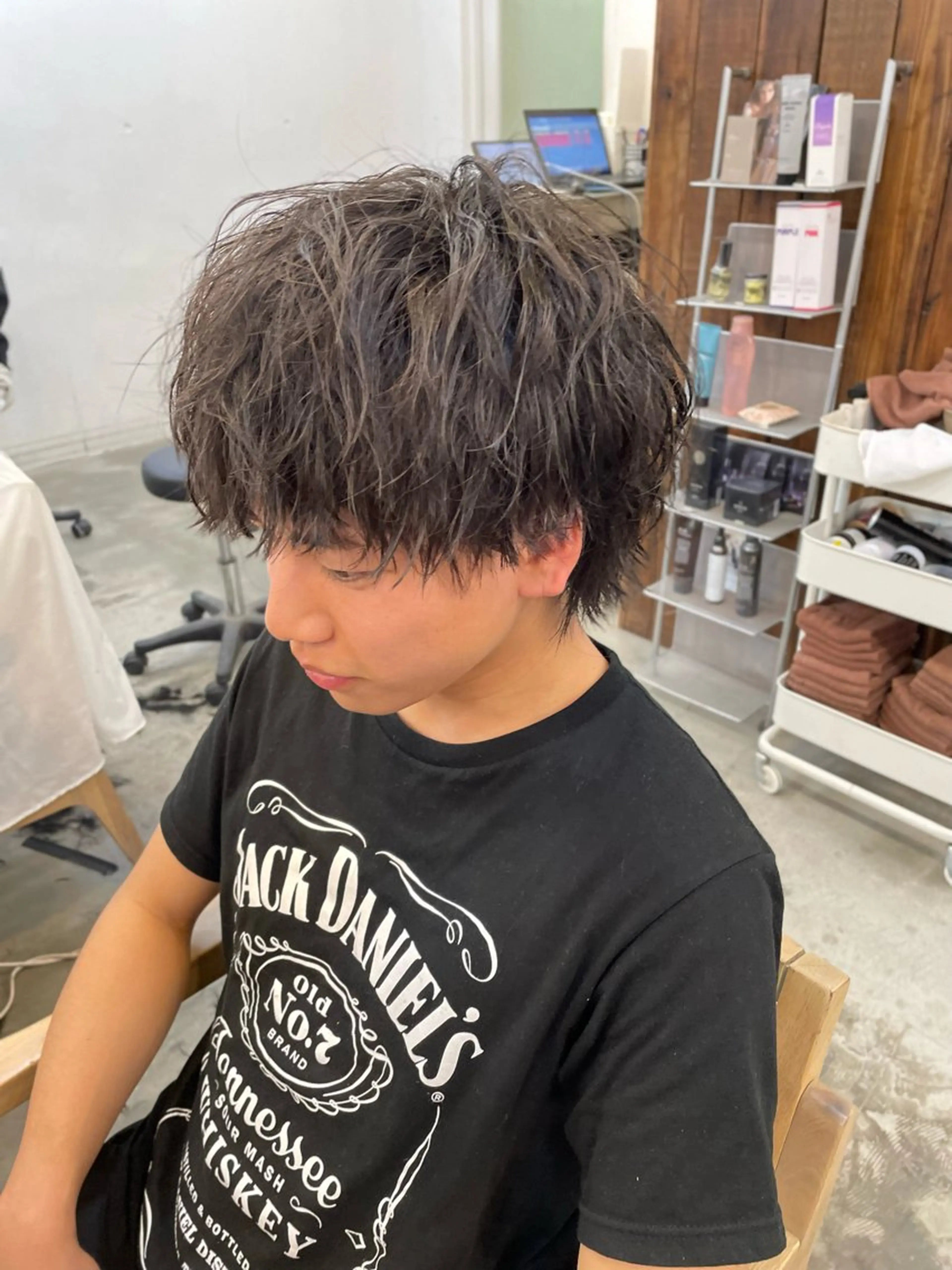 ミディアム メンズ カット トリートメント 【髪質改善サロン】 🌟だいち🌟のヘアスタイル