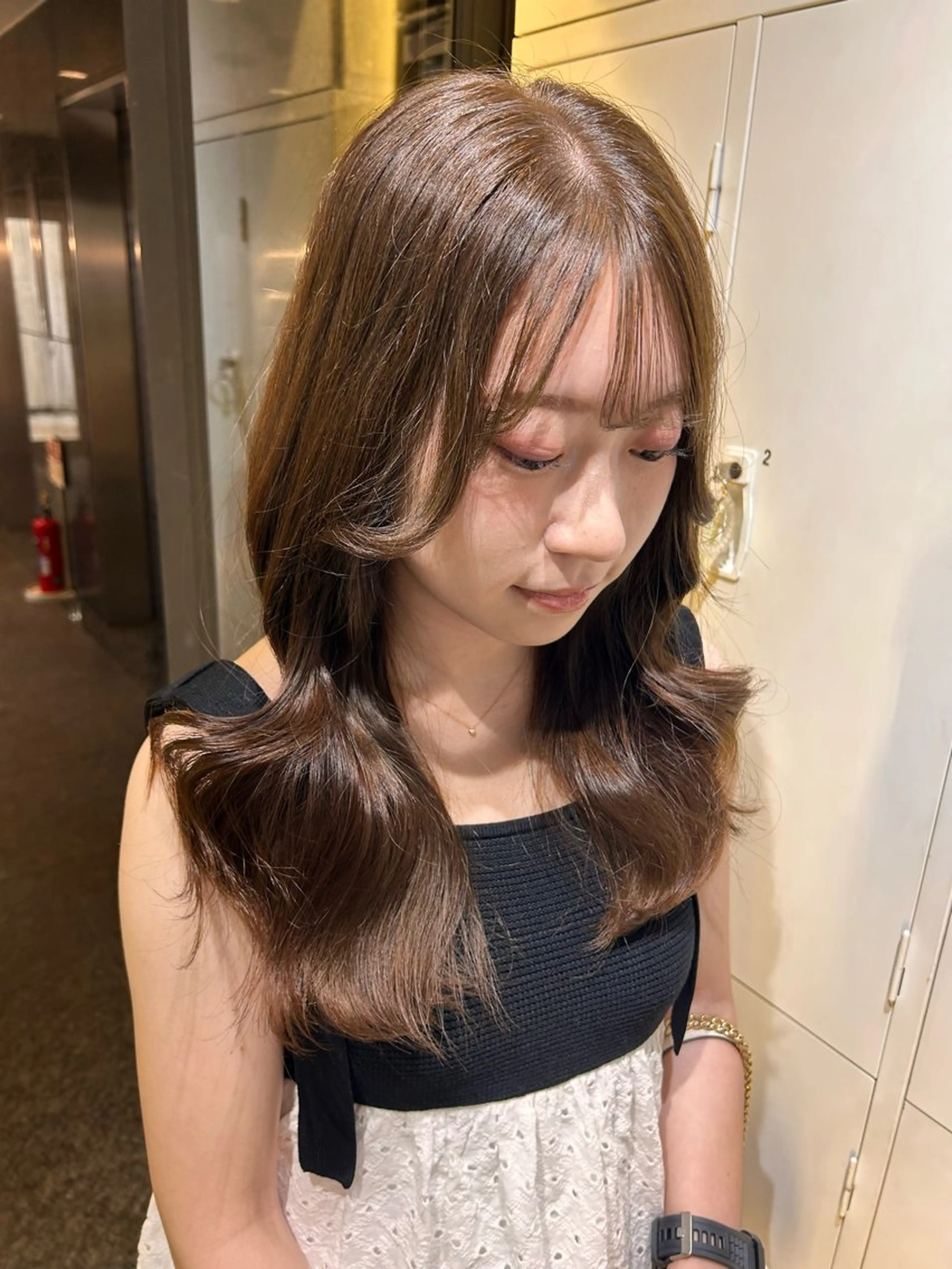カラー ブラウンカラー feery color 大阪梅田店所属・Rio カラーモデル募集中のヘアスタイル