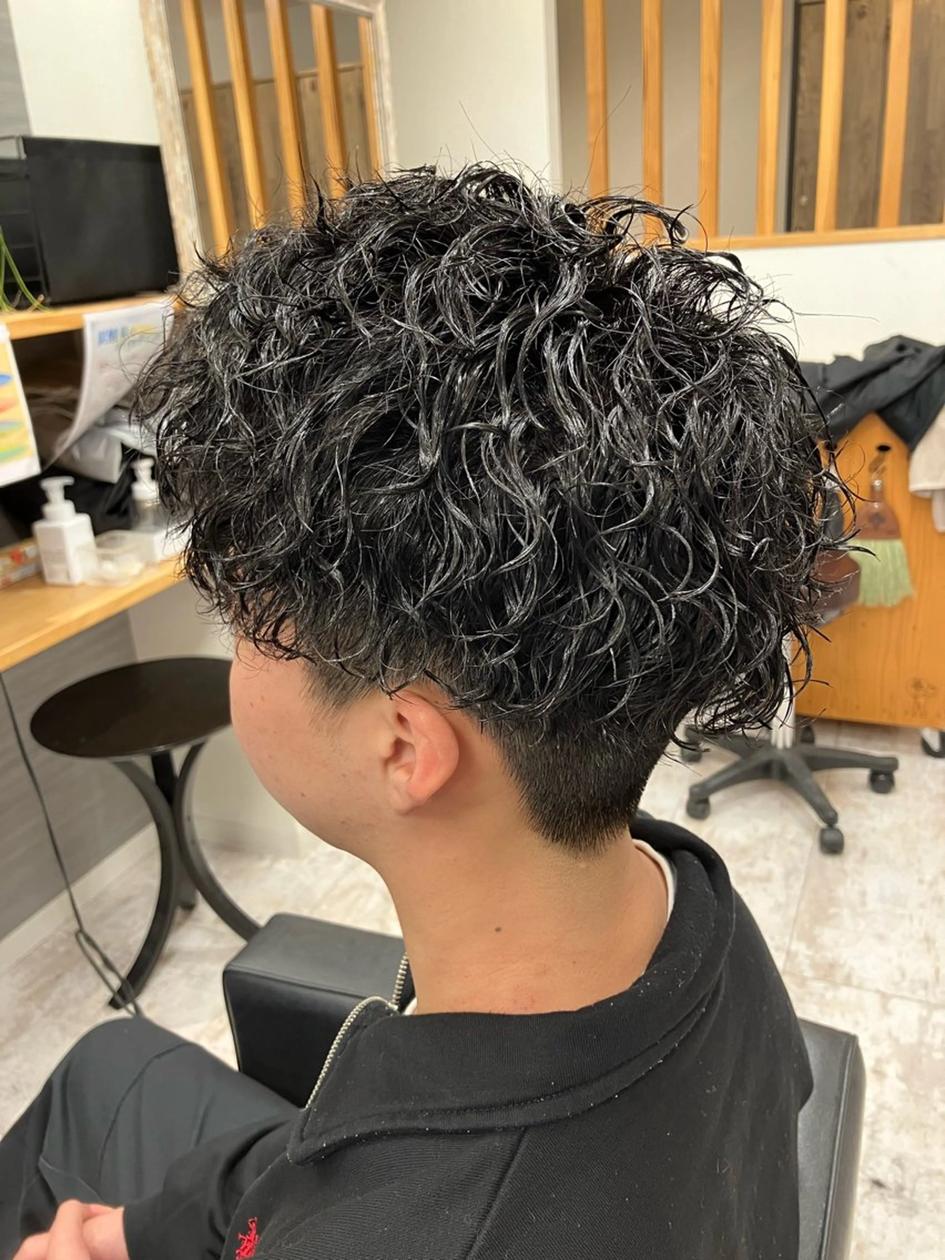 パーマ メンズ カット パーマ メンズ特化/パーマ/ フェードWATARUのヘアスタイル