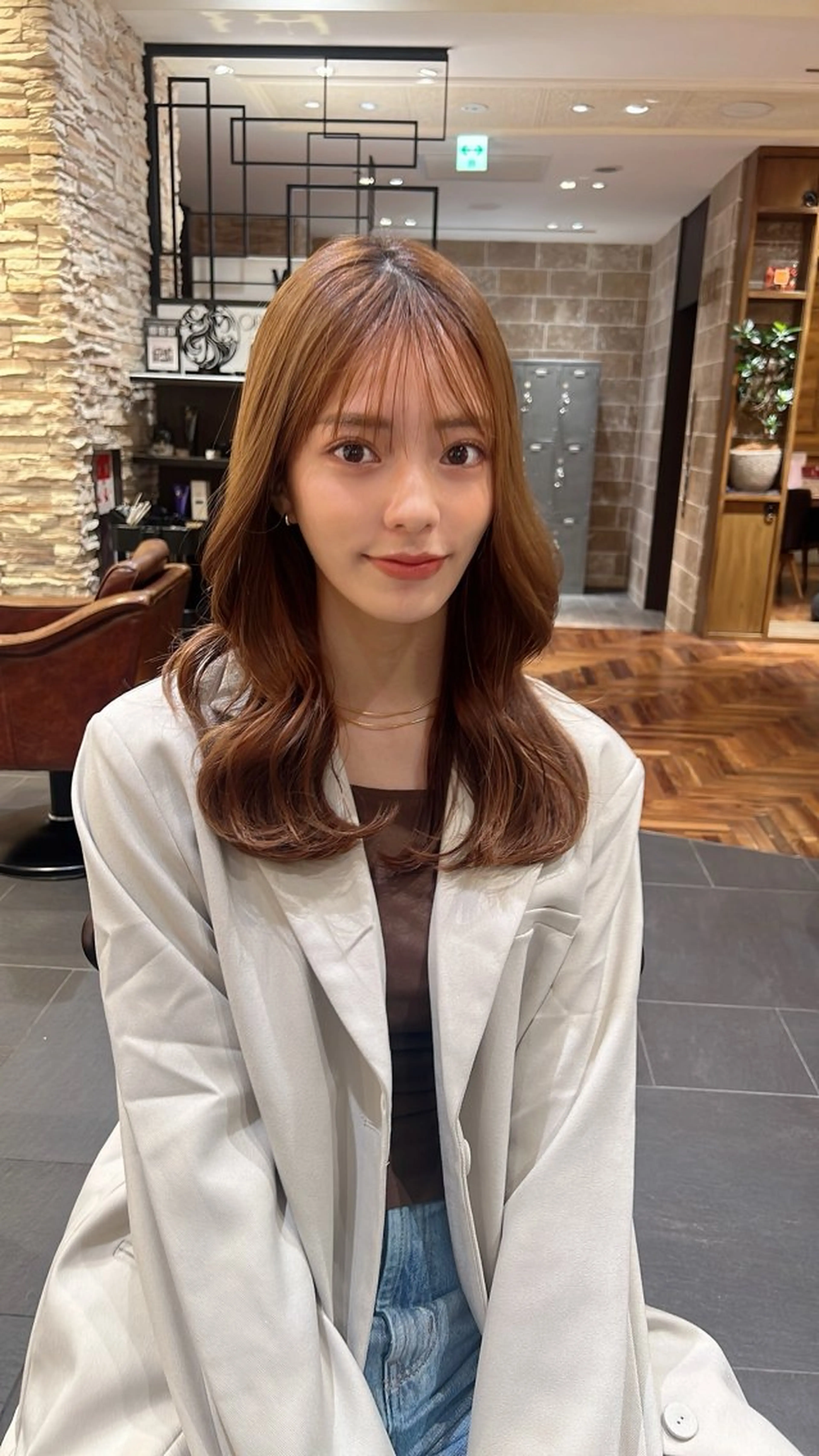 ミディアム 撮影カットモデル募集 前髪、顔周り/徳永のヘアスタイル