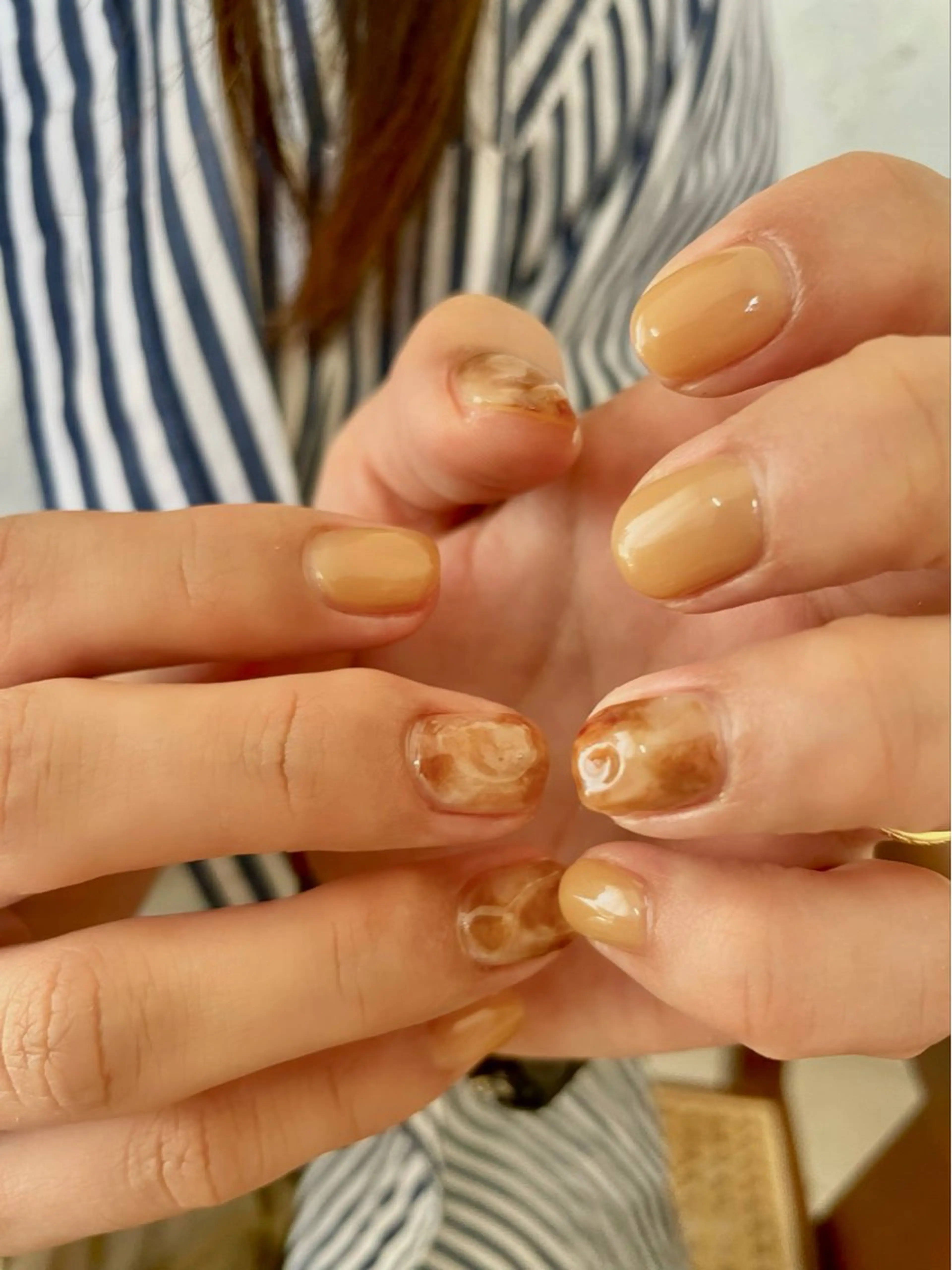 ネイル ニュアンスネイル ハンドネイル "achoe" コエ HARUNAのネイルデザイン