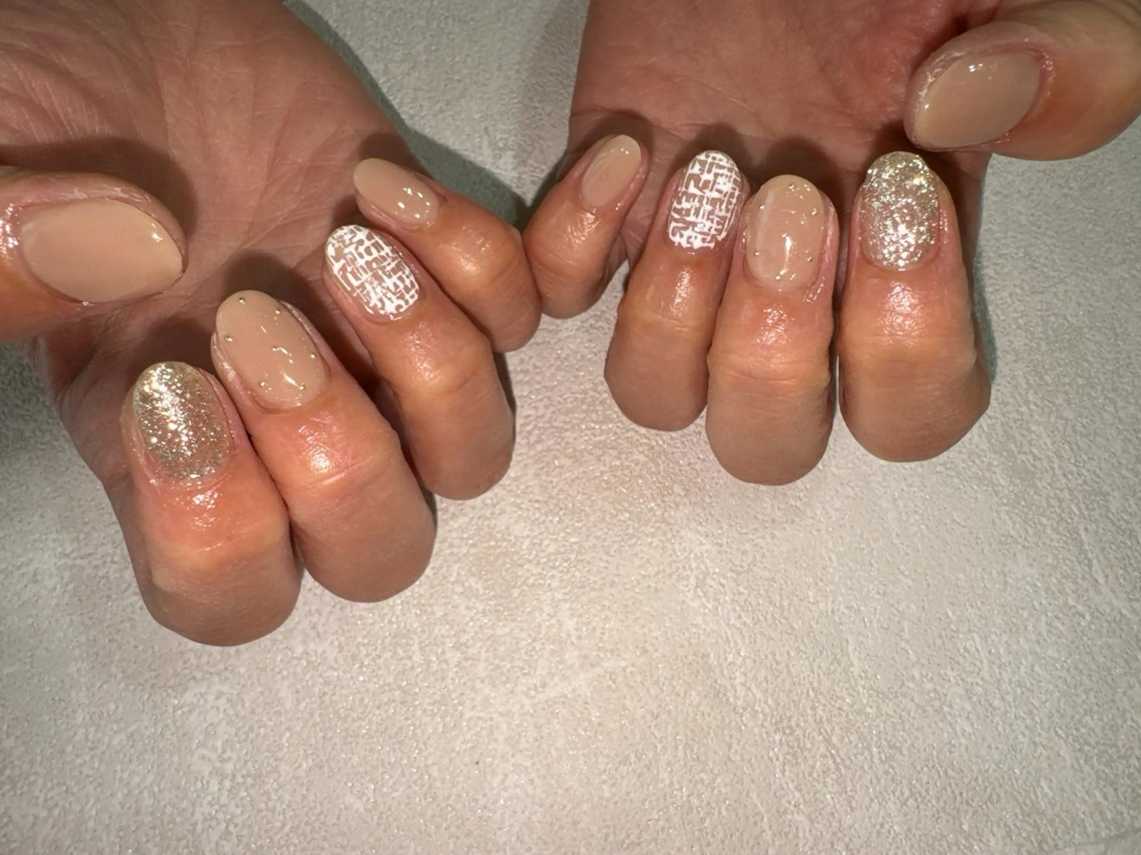 ネイル ジェルネイル パラジェル 冬ネイル クリスマス ハンドネイル kikinail 溝の口のネイルデザイン