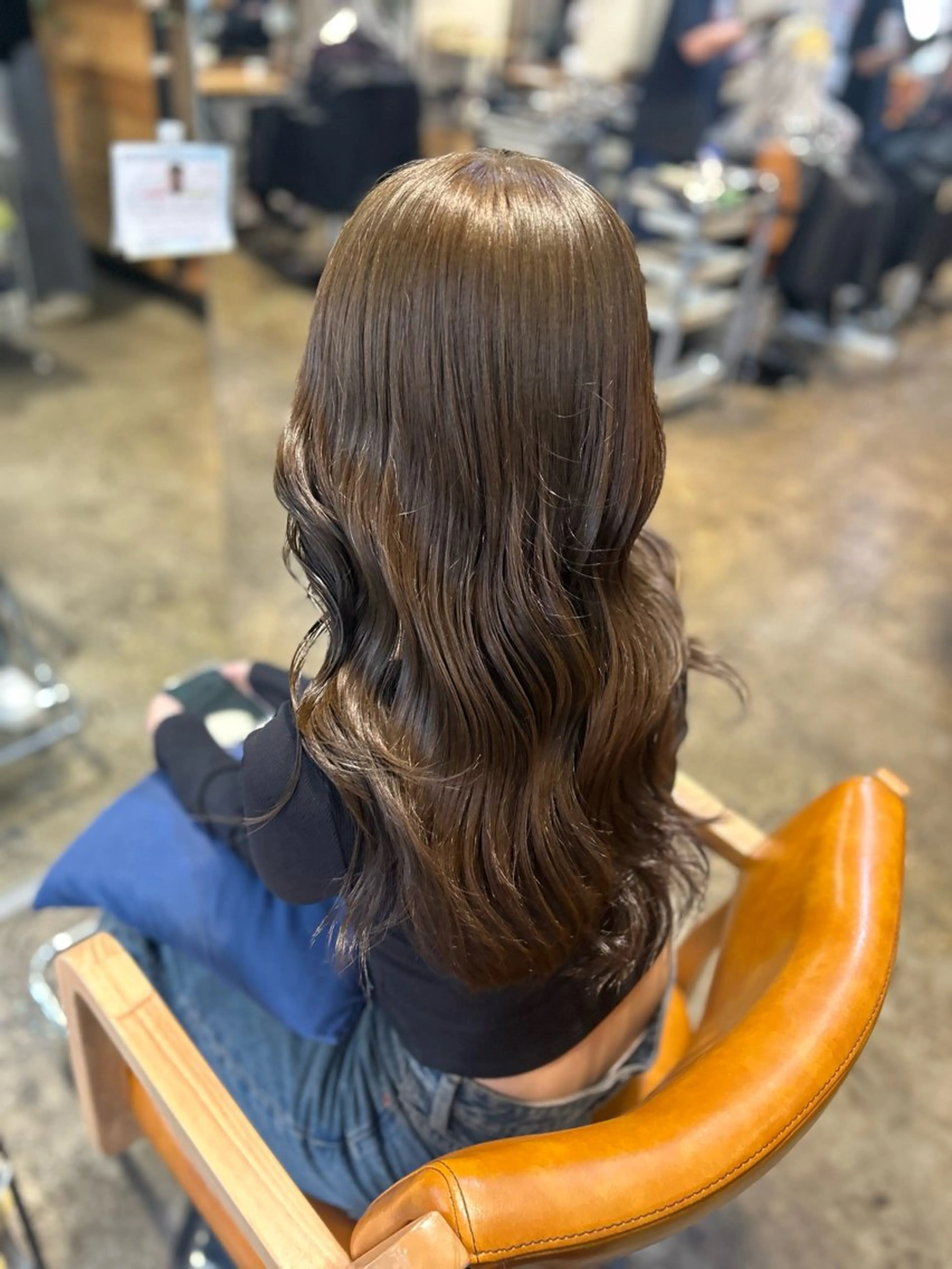 セミロング カラー トリートメント カット ヘアカラー 暖色/レイヤー 🦋MIYUUのヘアスタイル