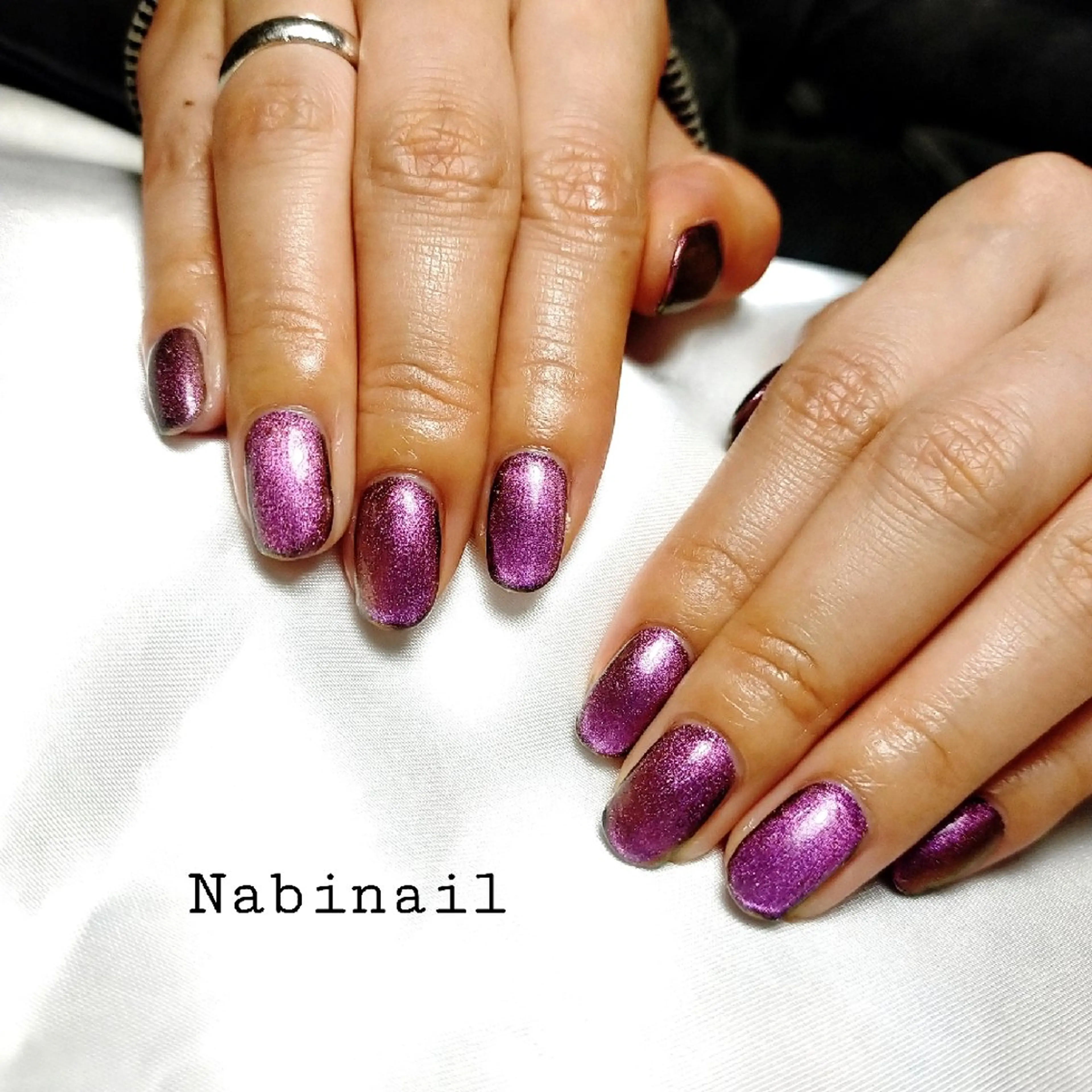 ネイル マグネットネイル 西日暮里 Nabinailのネイルデザイン