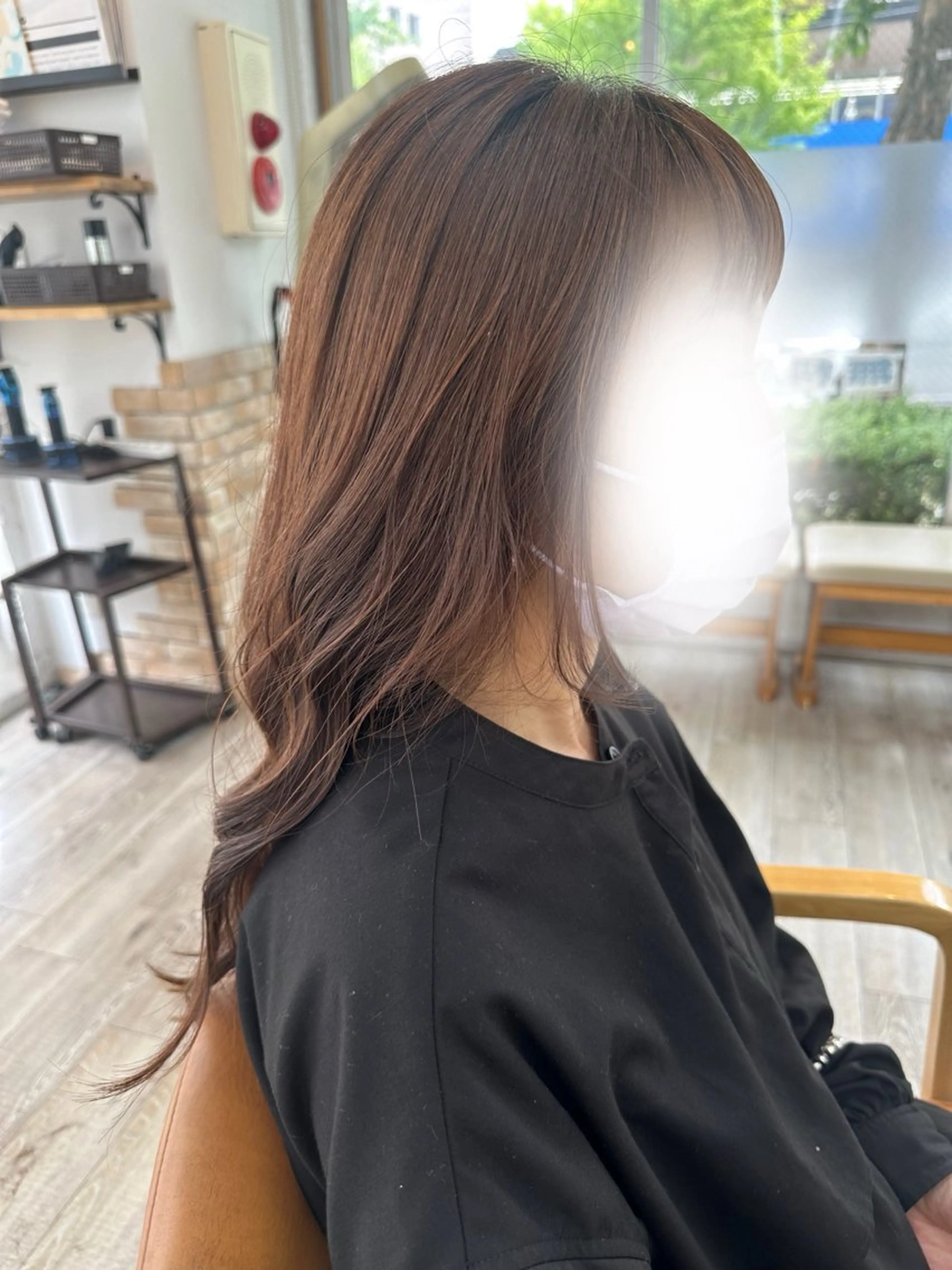 ロング 顔周りカット レイヤーカット 三留玲愛 /似合わせカット/のヘアスタイル