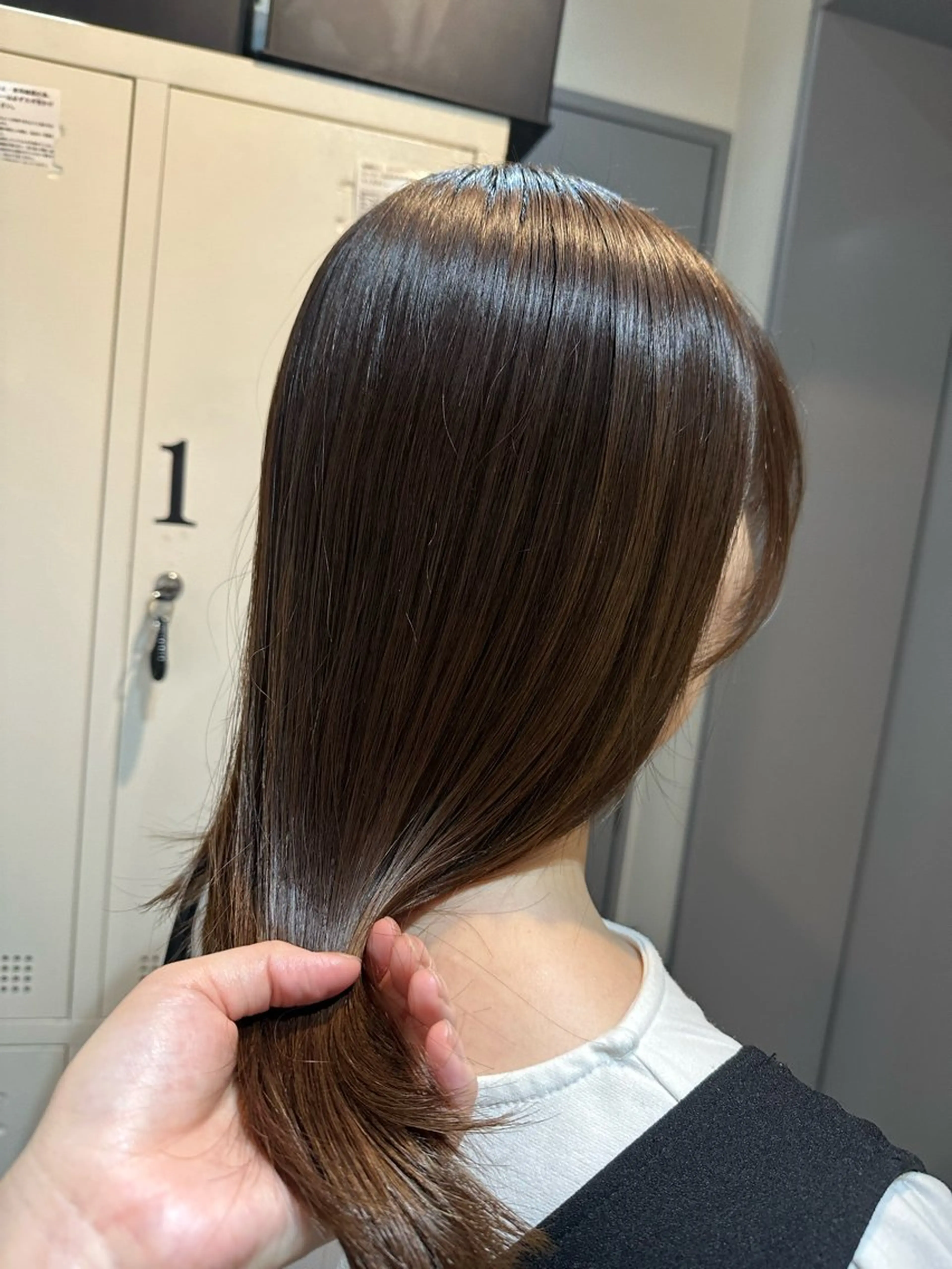 セミロング 縮毛矯正 カット 縮毛矯正 トリートメント ✨髪質改善💖 縮毛矯正💖mihoのヘアスタイル