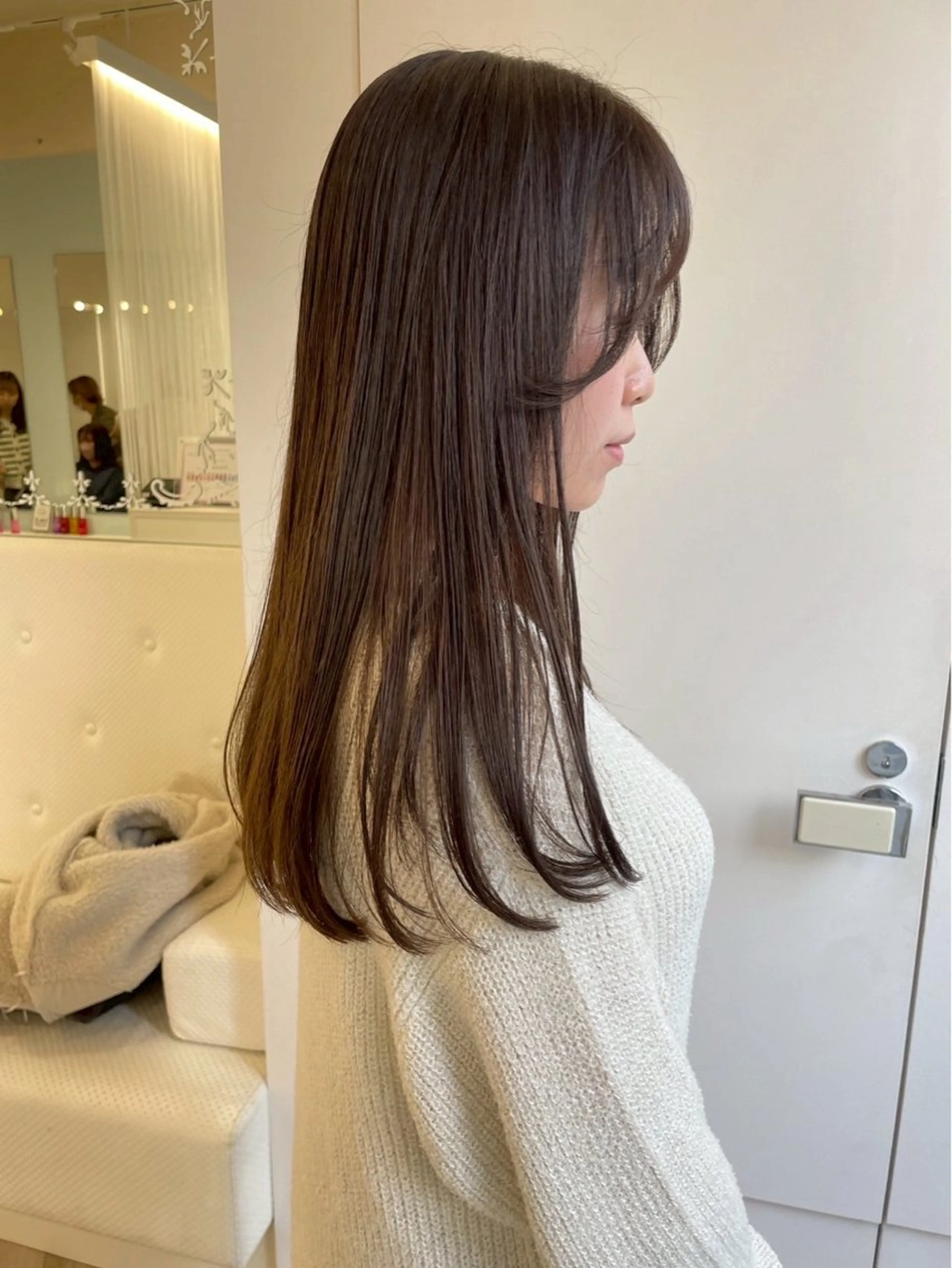 ロング カラー ヘアカラー ParveMix🎀 稲垣詞葉のヘアスタイル