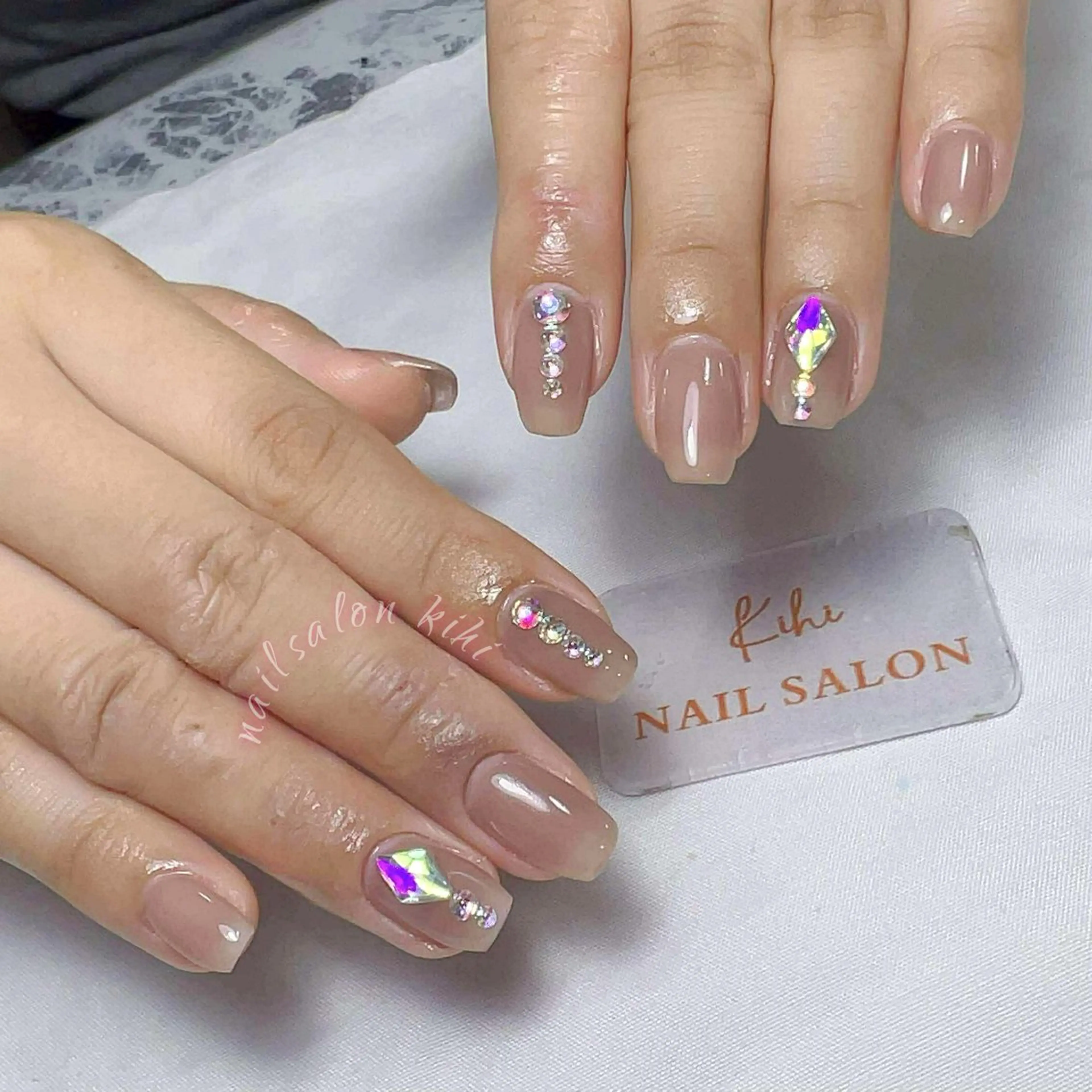 ネイル アートネイル フレンチネイル ジェルネイル グラデーション 韓国ネイル ハンドネイル ハンドケア Nail Salon Kihi さくらのネイルデザイン