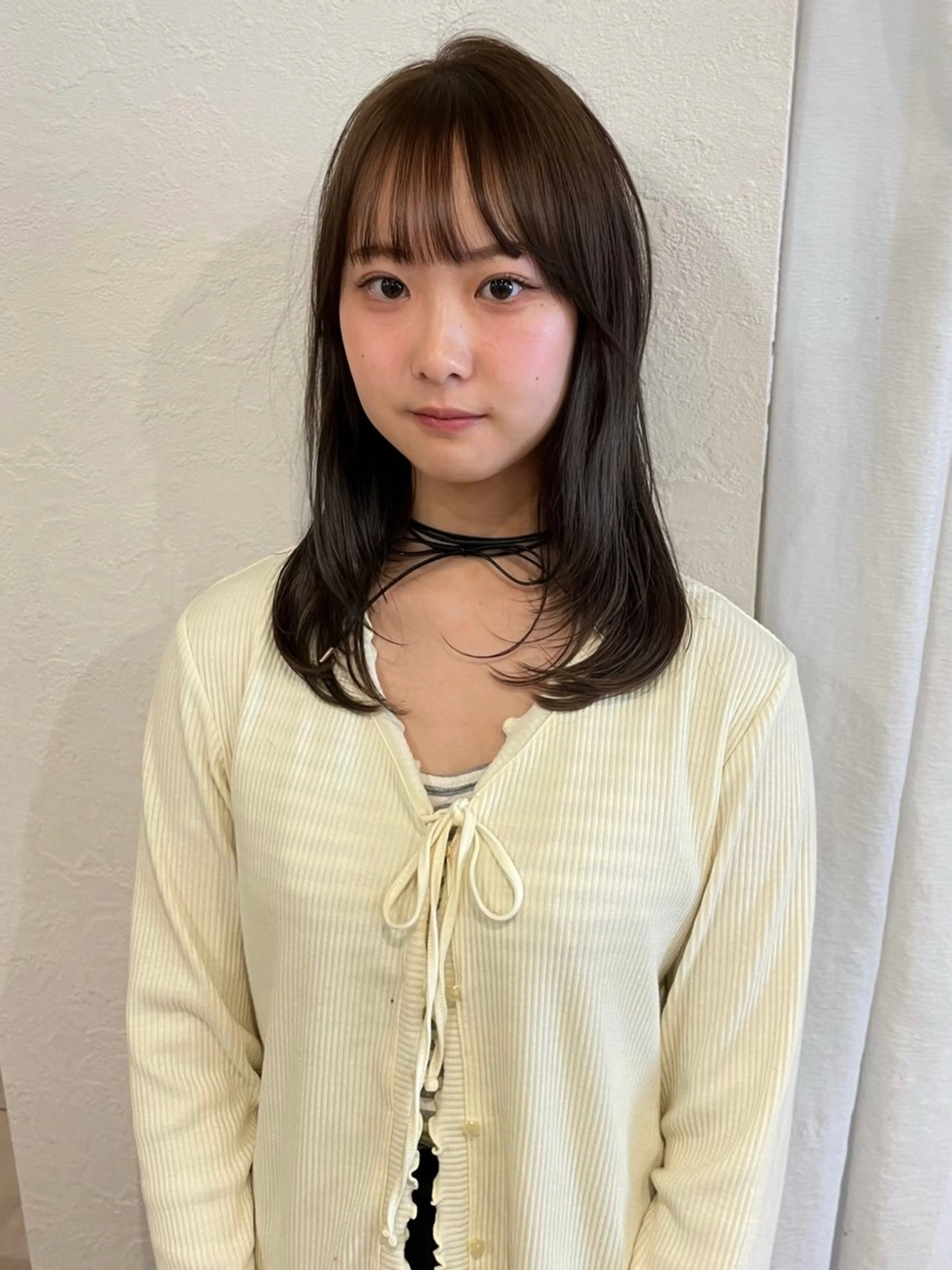 ミディアム レイヤーカット ボブ/ショート/ 高発色カラー/満里奈のヘアスタイル