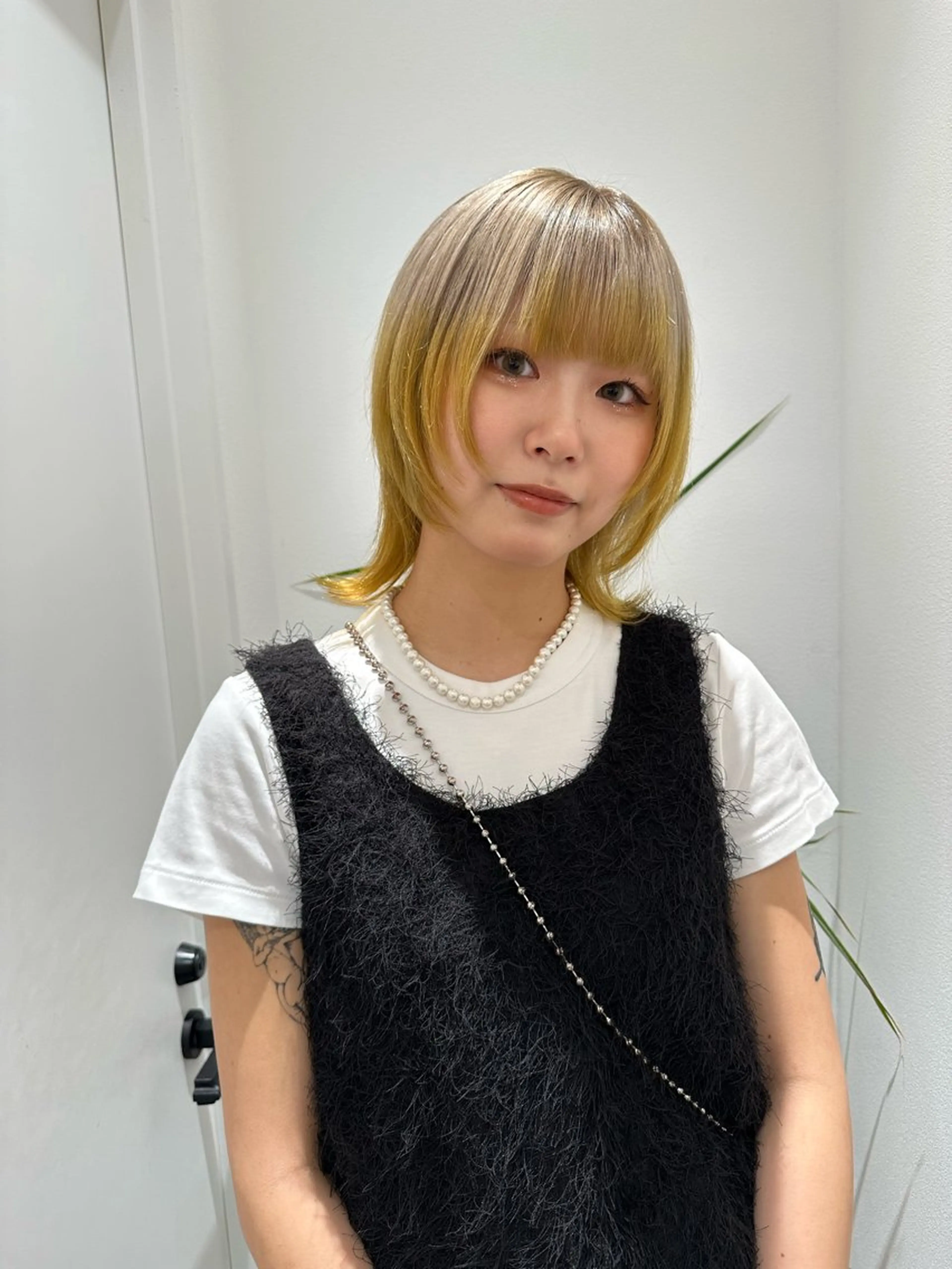 ミディアム カラー カット ヘアカラー Say. Reeのヘアスタイル