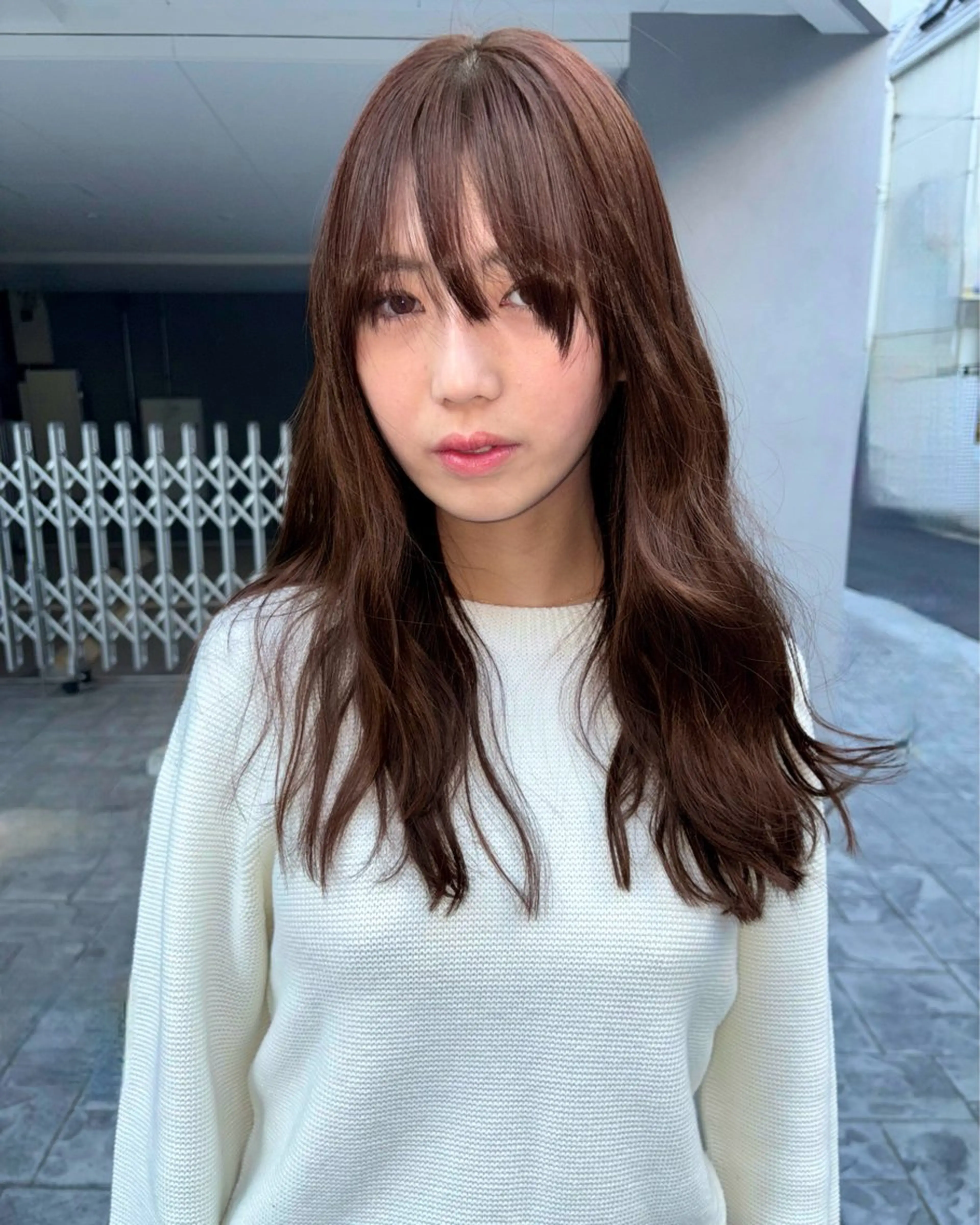 ロング カラー ブラウンカラー 森田 博樹のヘアスタイル