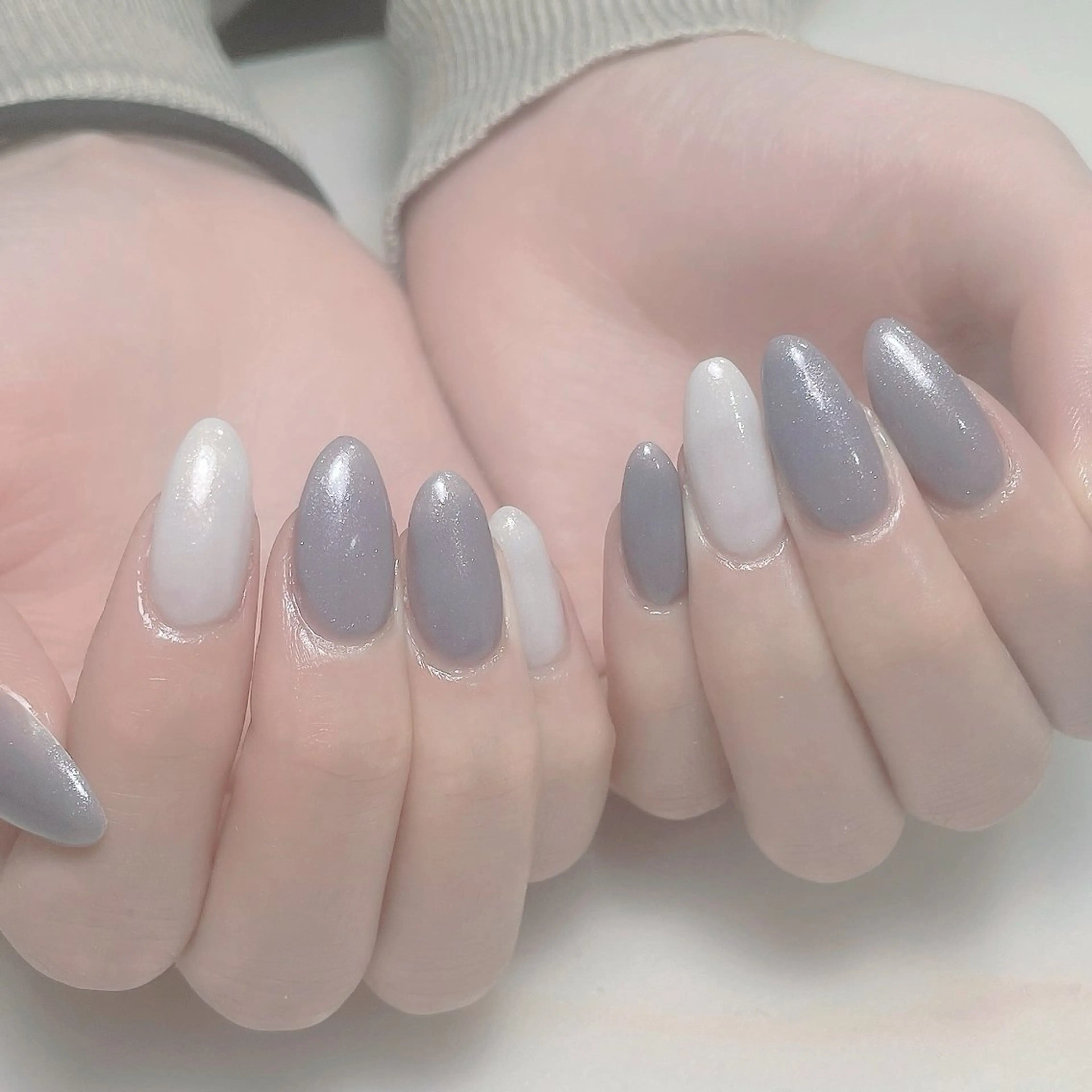 ネイル アートネイル フレンチネイル ジェルネイル グラデーション 韓国ネイル ハンドネイル 久保田 マリコのネイルデザイン