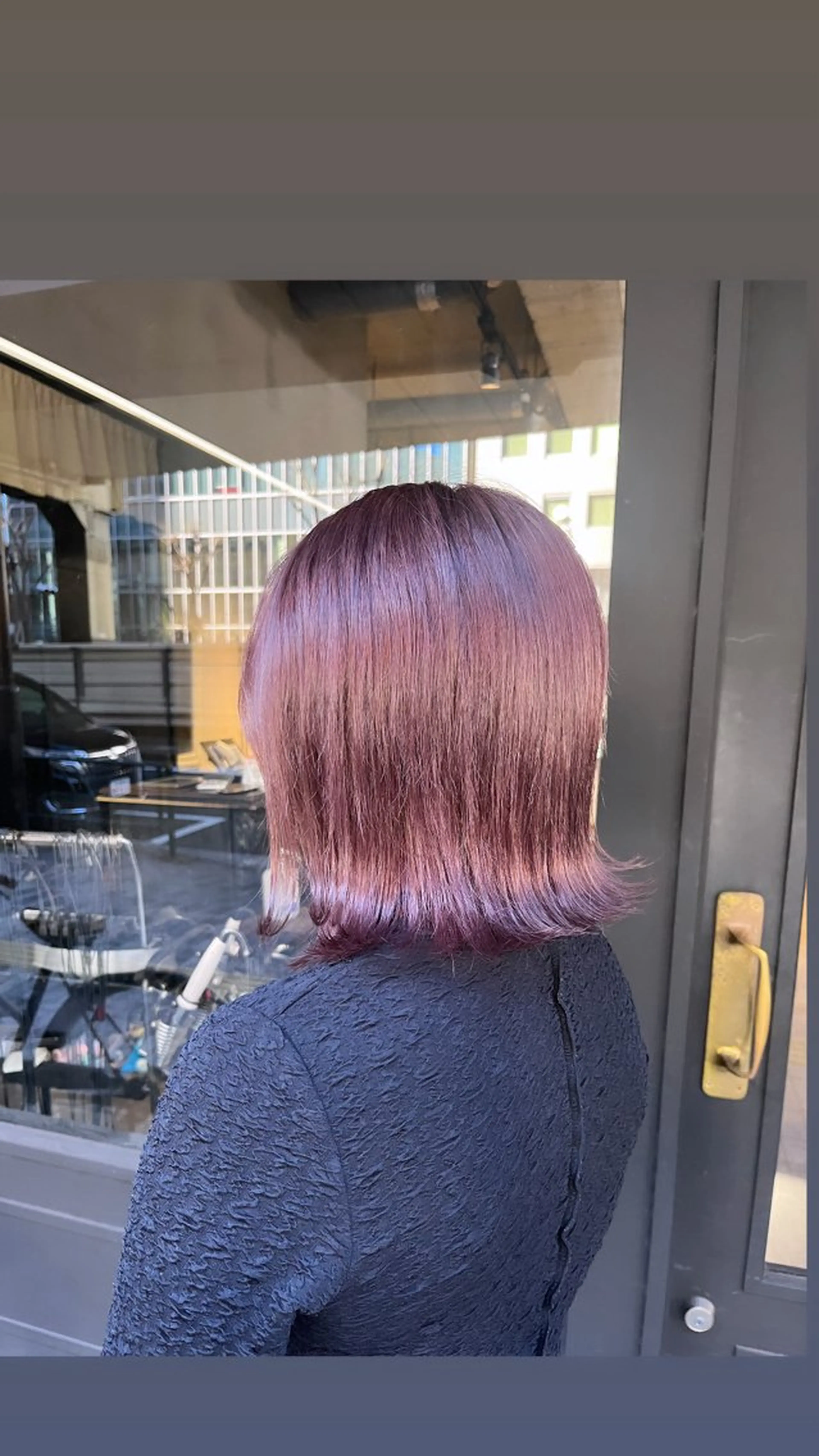 ミディアム ツヤ髪縮毛矯正 🩶manamiのヘアスタイル