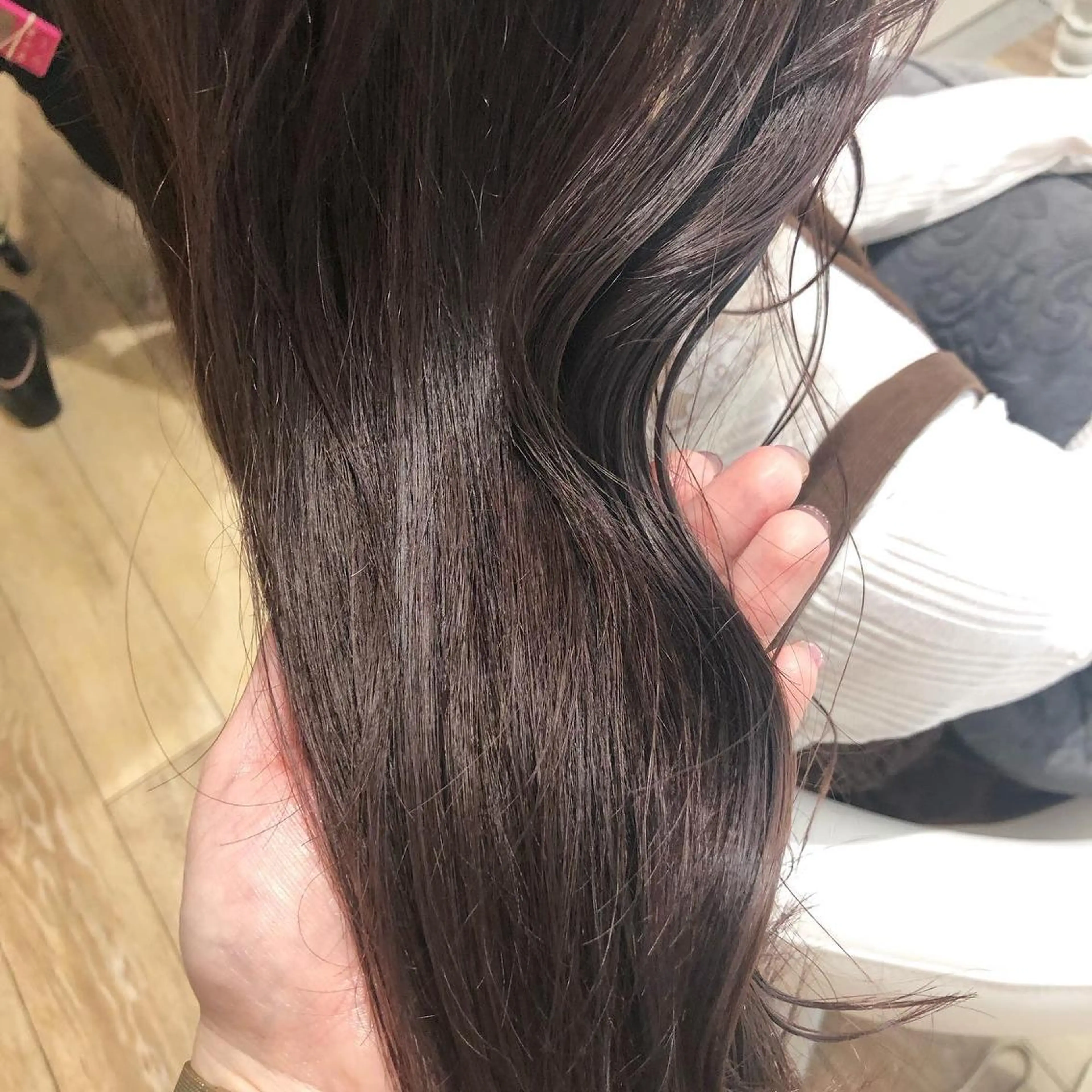 セミロング カラー ヘアアレンジ アッシュ 透明感カラー ピンクカラー ピンクパープル パープルカラー ✨🌿大人可愛い愛さ れhair🌿✨松本のヘアスタイル