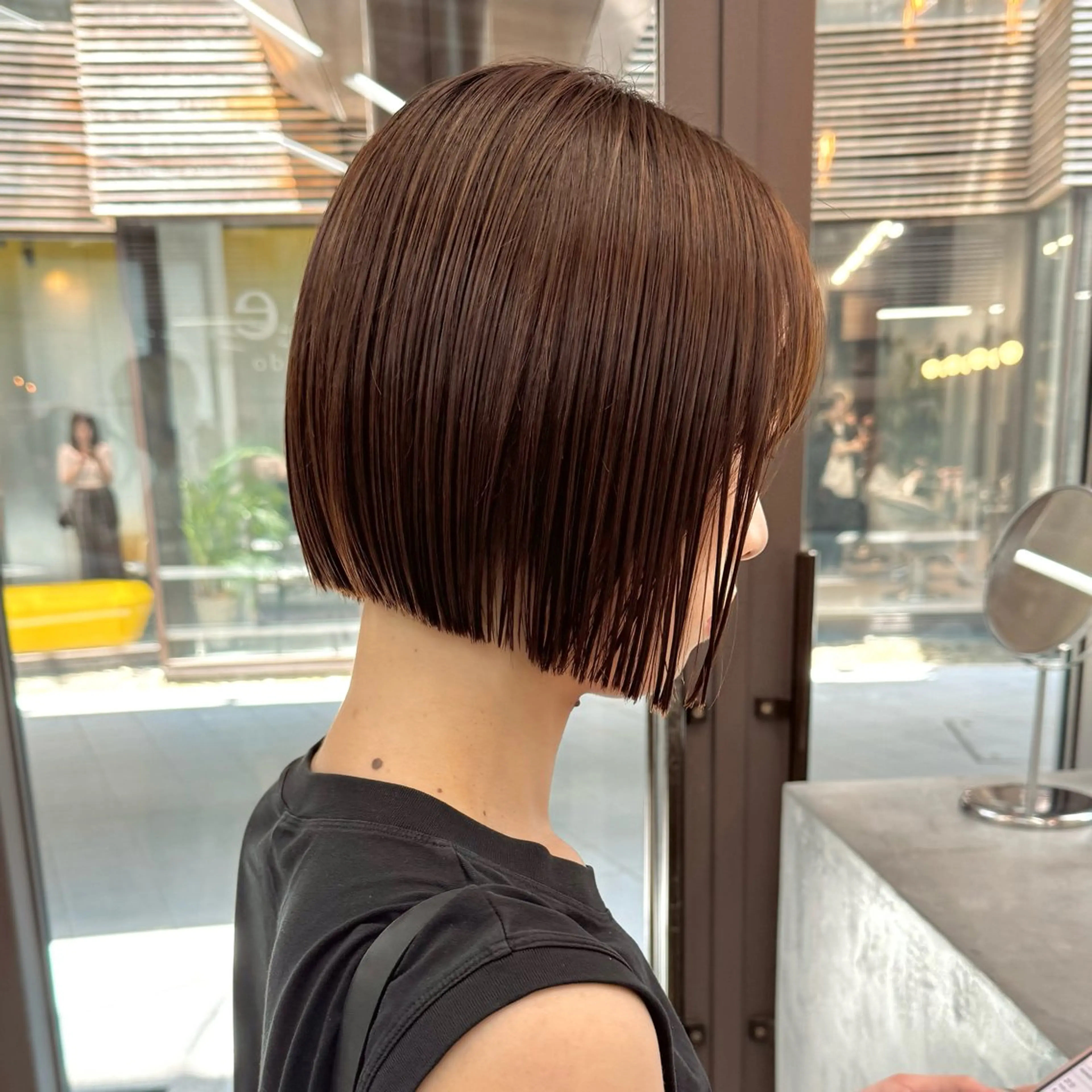 ショート カラー ボブ カット ヘアカラー トリートメント ボブ/パーマ/ 縮毛矯正/shinのヘアスタイル