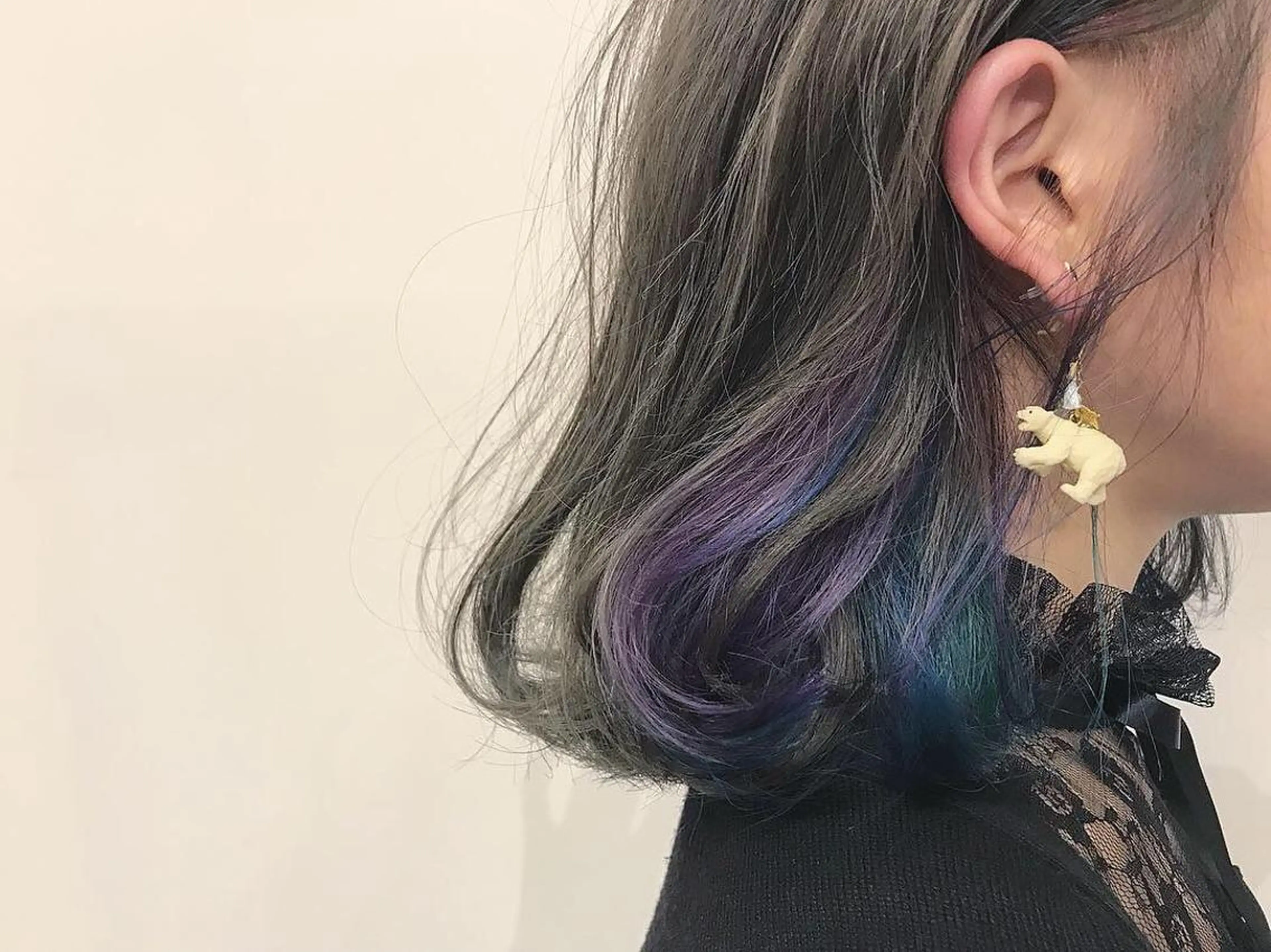 ミディアム カラー ヘアアレンジ ブリーチ g  hair design所属・土屋 紗也果のヘアスタイル