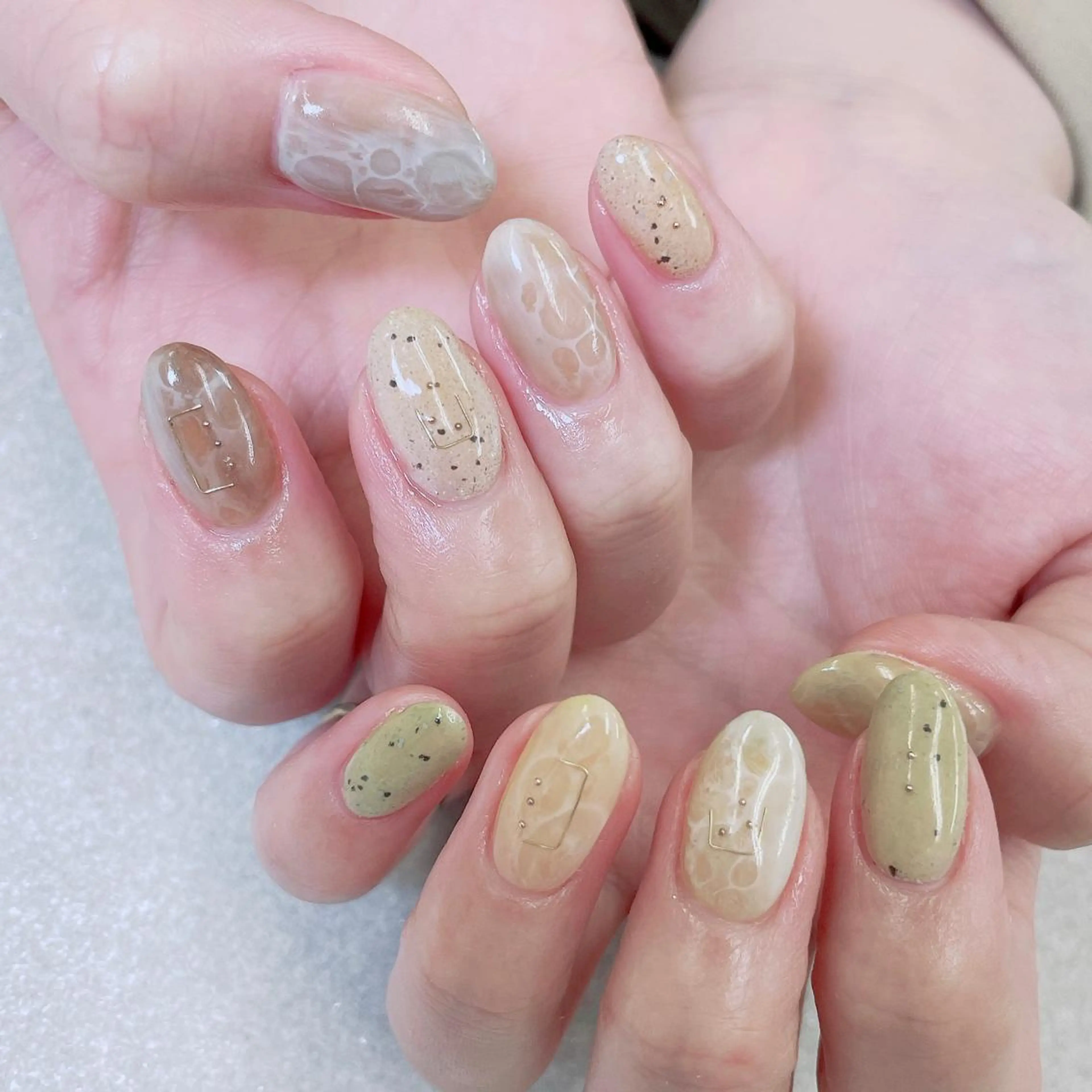 ネイル アートネイル ハンドネイル A85G ayakoのネイルデザイン